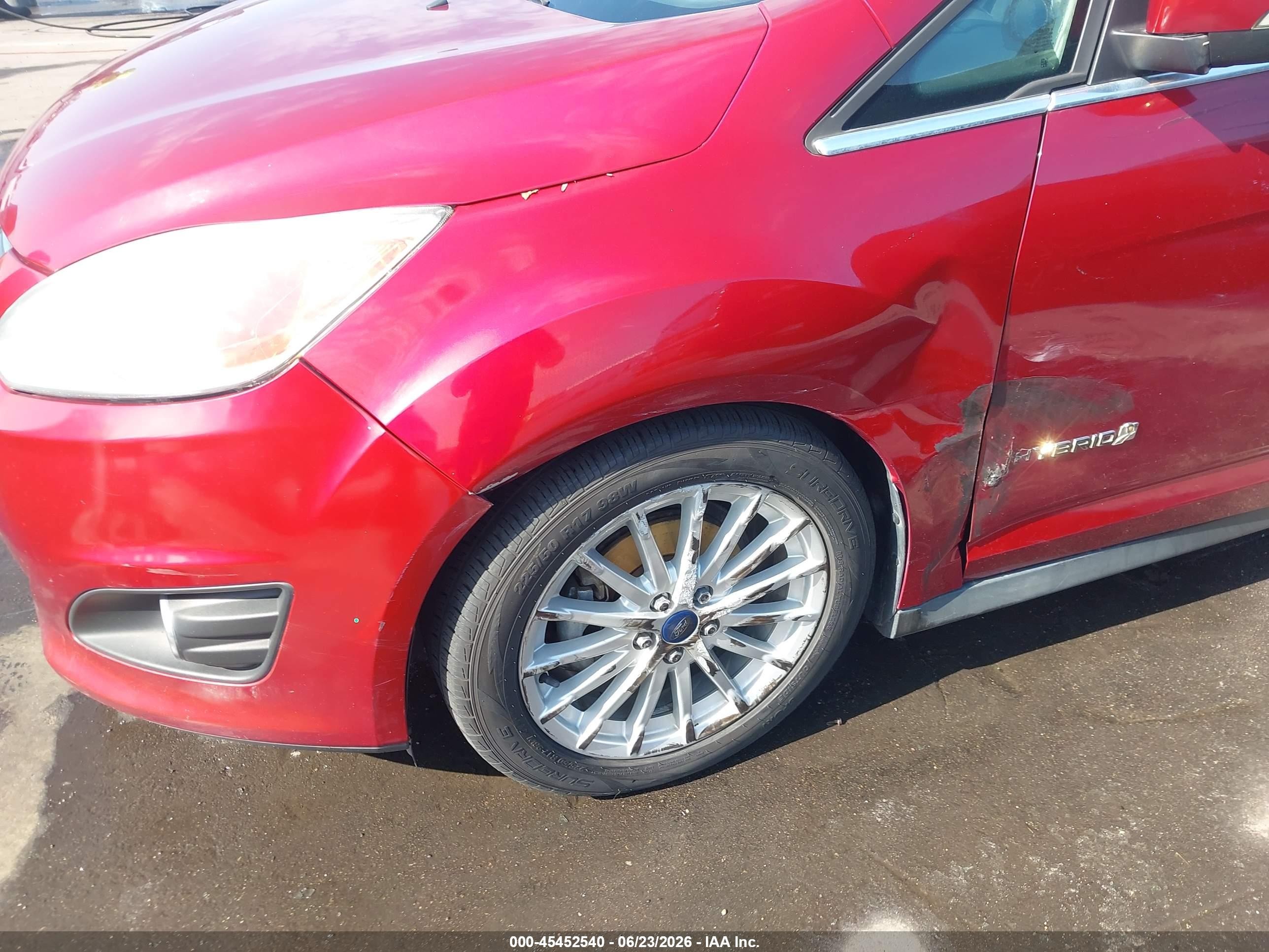 2015 Ford C-max Hybrid Sel Maroon vin: 1FADP5BU1FL108294