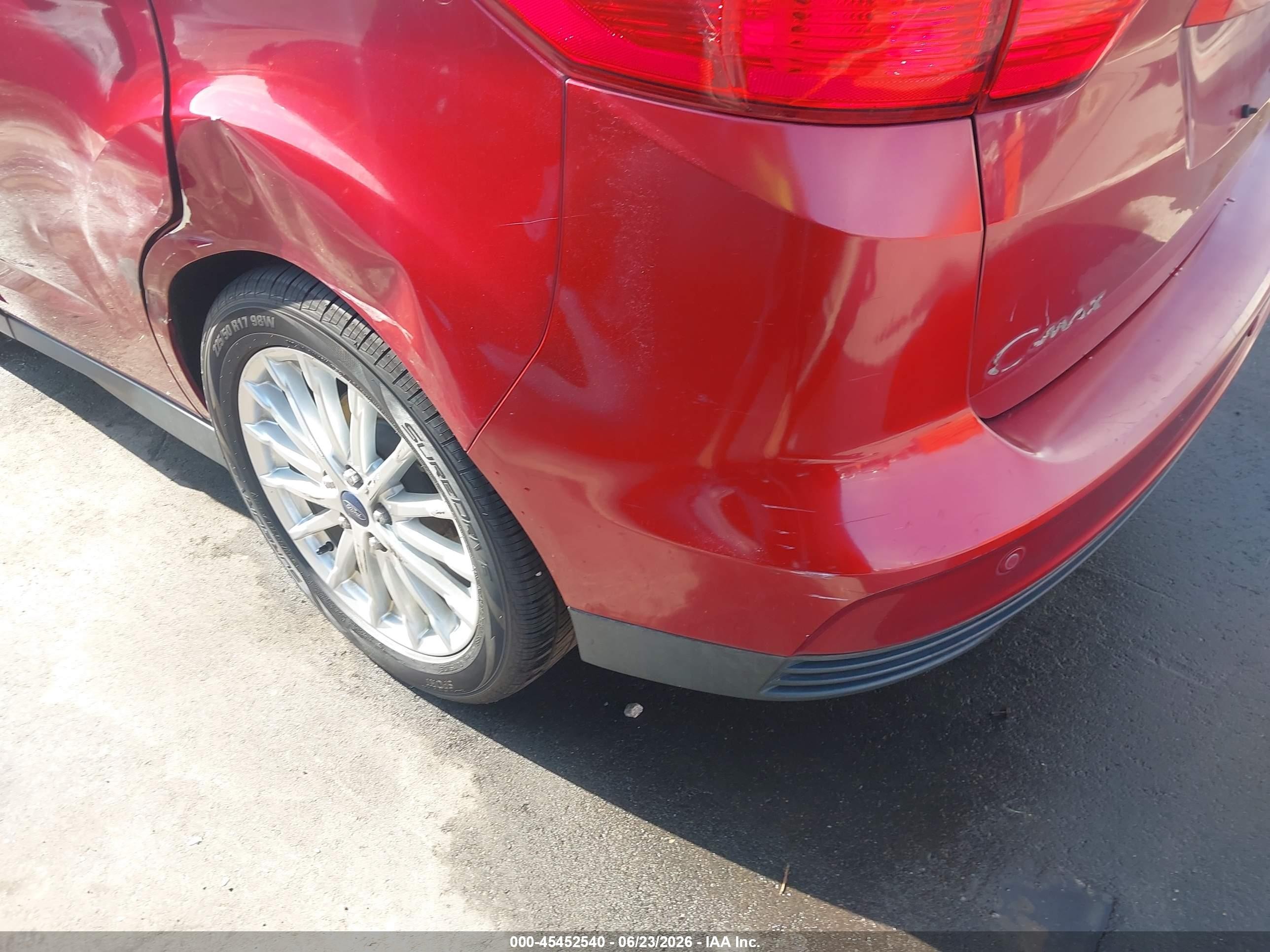 2015 Ford C-max Hybrid Sel Maroon vin: 1FADP5BU1FL108294