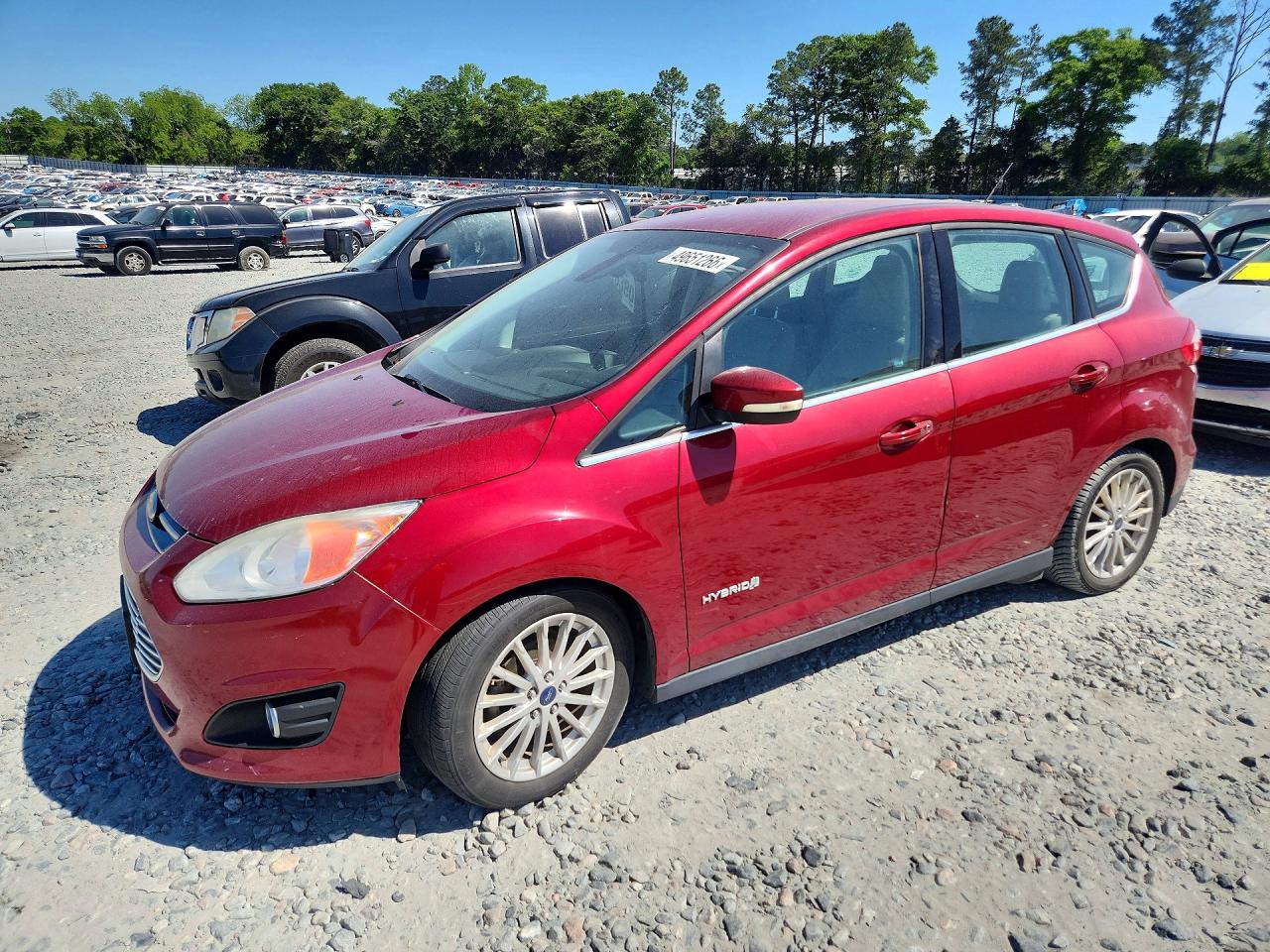 2015 Ford C-max Sel Темно-бордовый vin: 1FADP5BU1FL111969