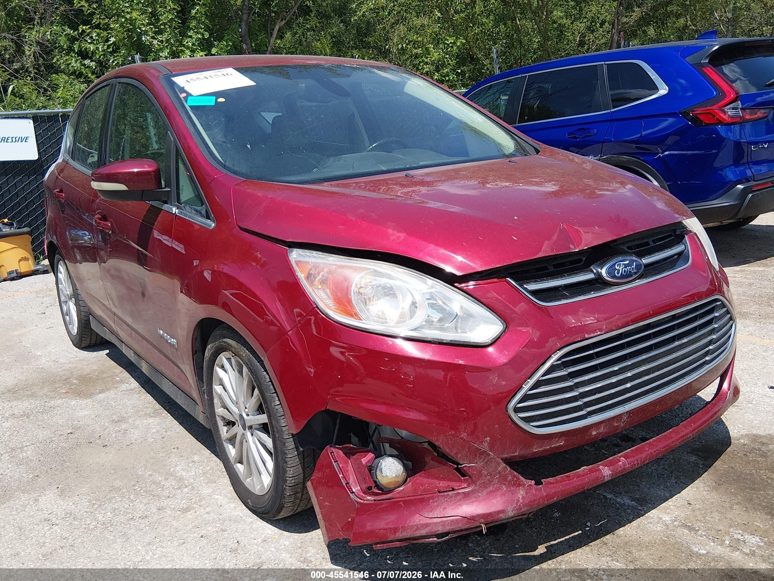 2016 Ford C-max Hybrid Sel Красный vin: 1FADP5BU1GL120981