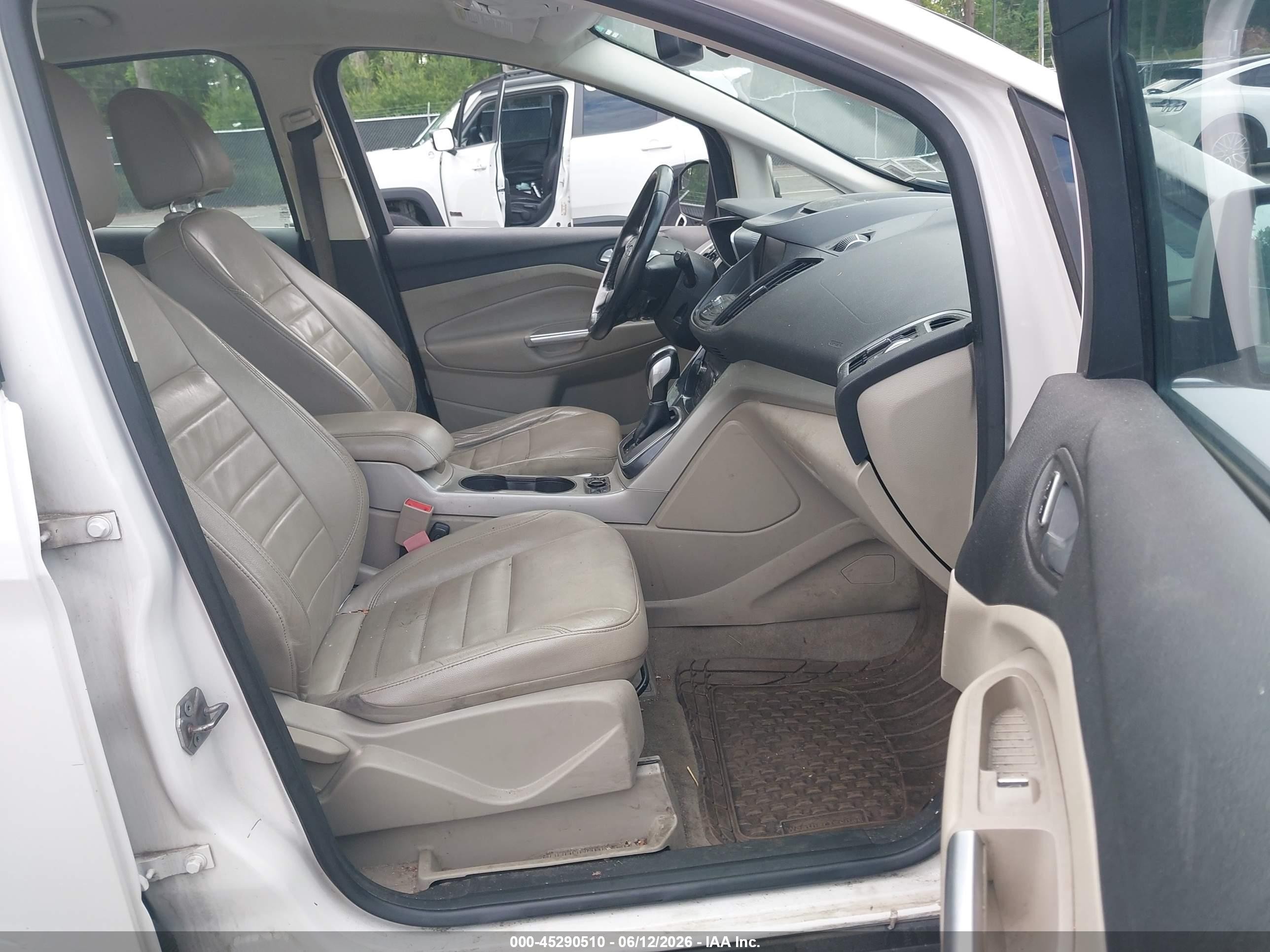 2013 Ford C-max Hybrid Sel Белый vin: 1FADP5BU2DL501377