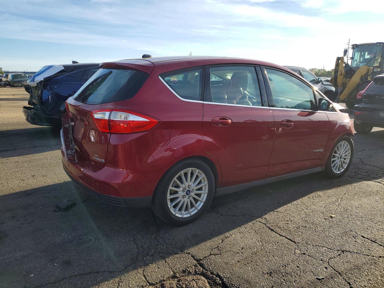2013 Ford C-max Sel Red vin: 1FADP5BU2DL505414
