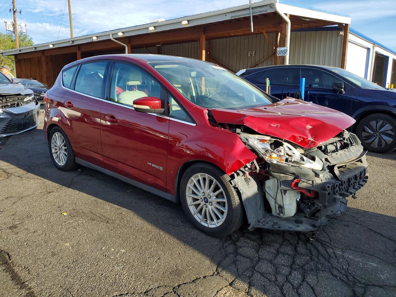 2013 Ford C-max Sel Red vin: 1FADP5BU2DL505414