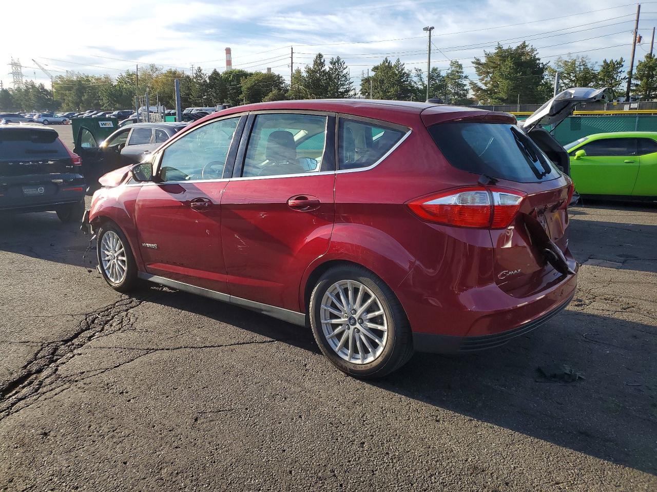 2013 Ford C-max Sel Red vin: 1FADP5BU2DL505414