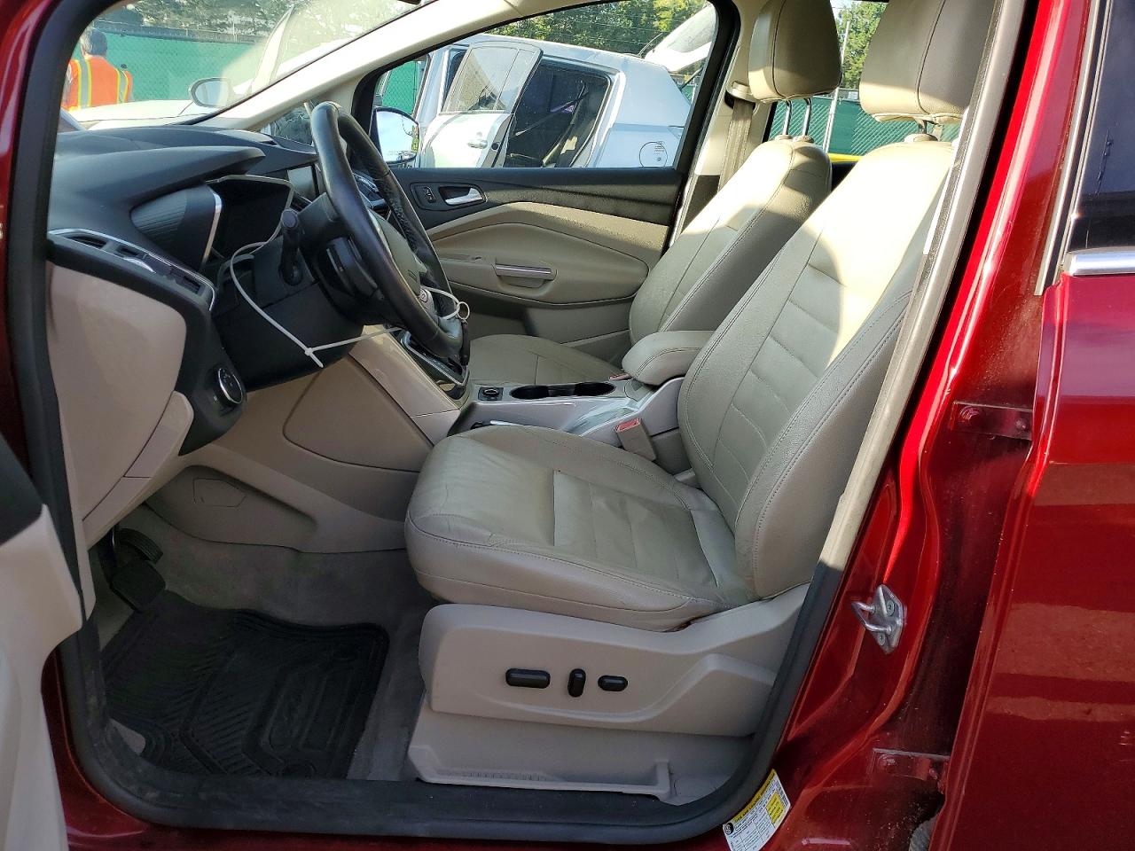 2013 Ford C-max Sel Red vin: 1FADP5BU2DL505414