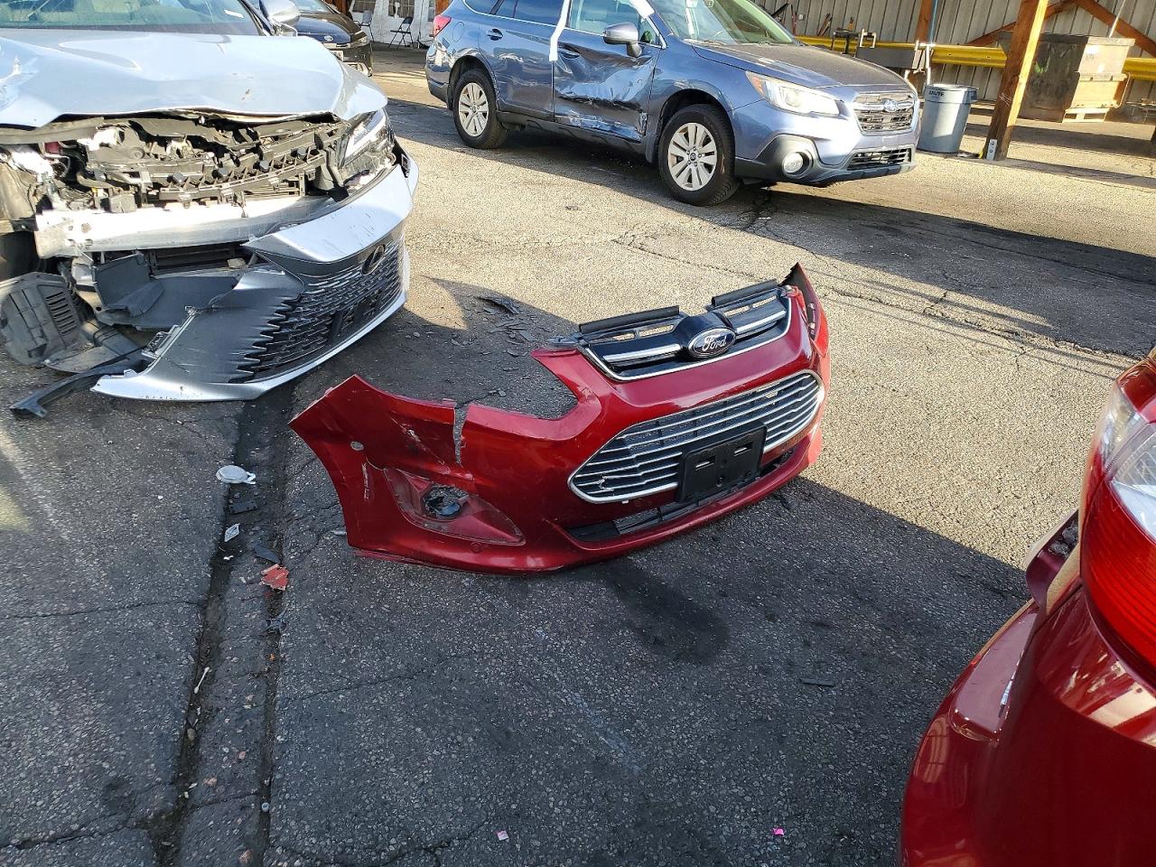 2013 Ford C-max Sel Red vin: 1FADP5BU2DL505414