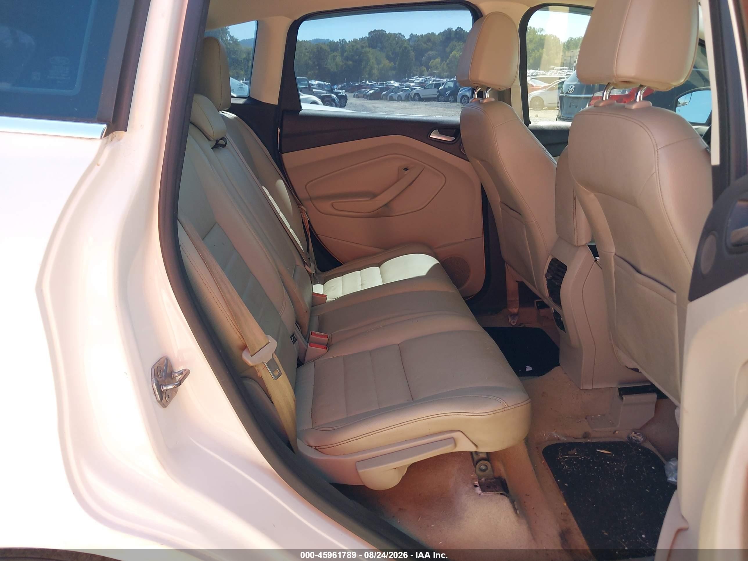 2013 Ford C-max Hybrid Sel White vin: 1FADP5BU2DL513089