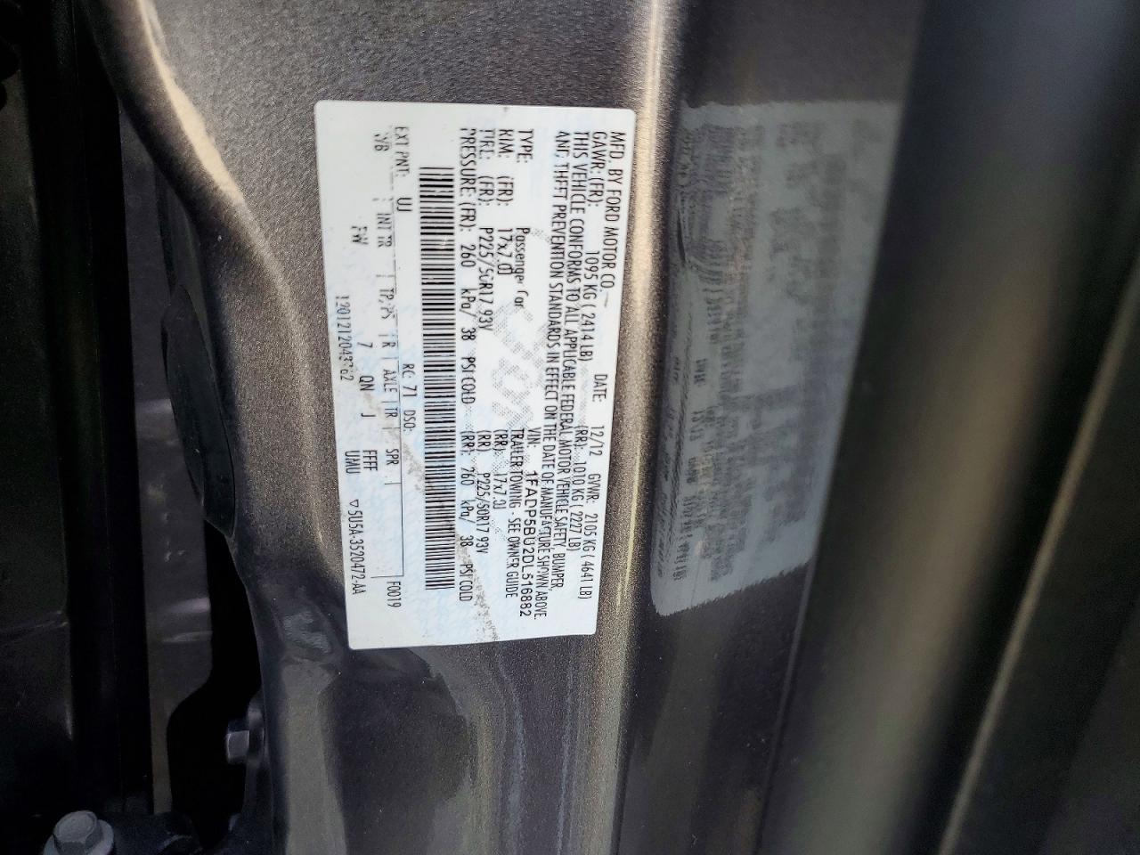 2013 Ford C-max Sel Серый vin: 1FADP5BU2DL516882