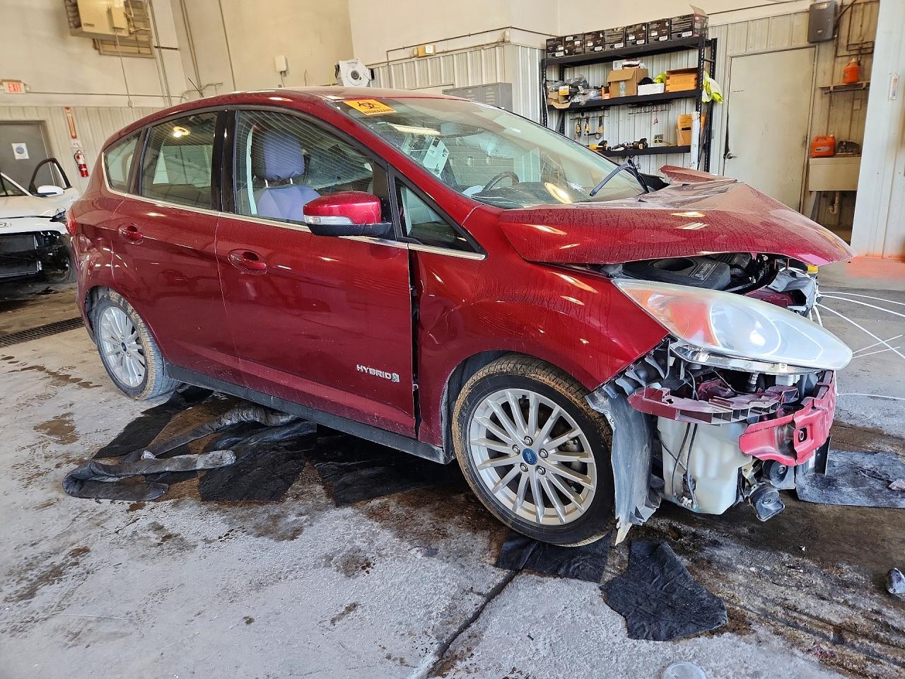 2013 Ford C-max Sel Red vin: 1FADP5BU2DL518440