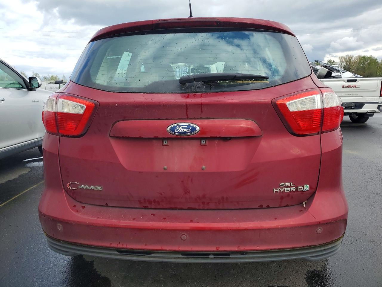 2013 Ford C-max Sel Burgundy vin: 1FADP5BU2DL534119