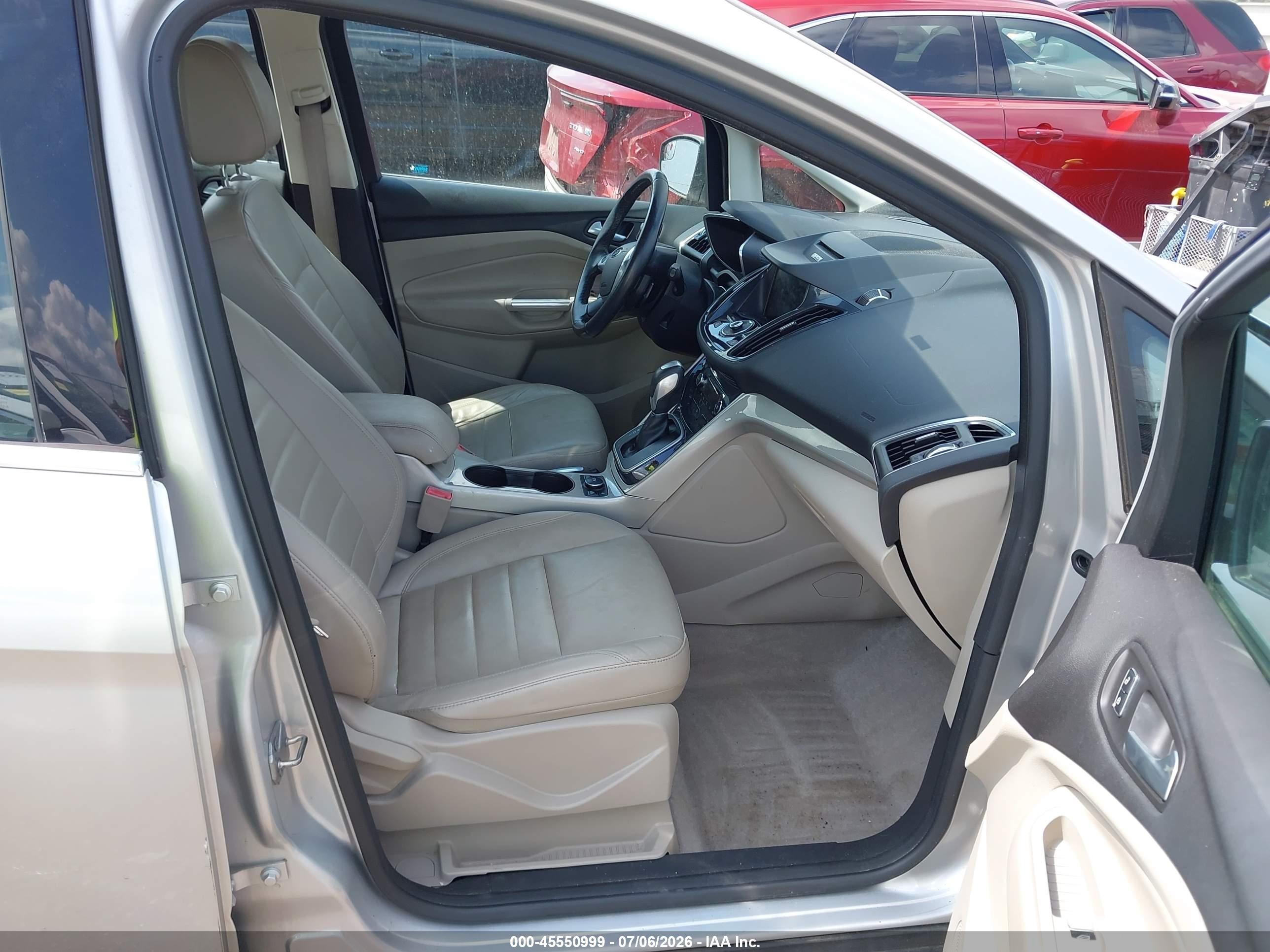 2013 Ford C-max Hybrid Sel Серебряный vin: 1FADP5BU2DL535805