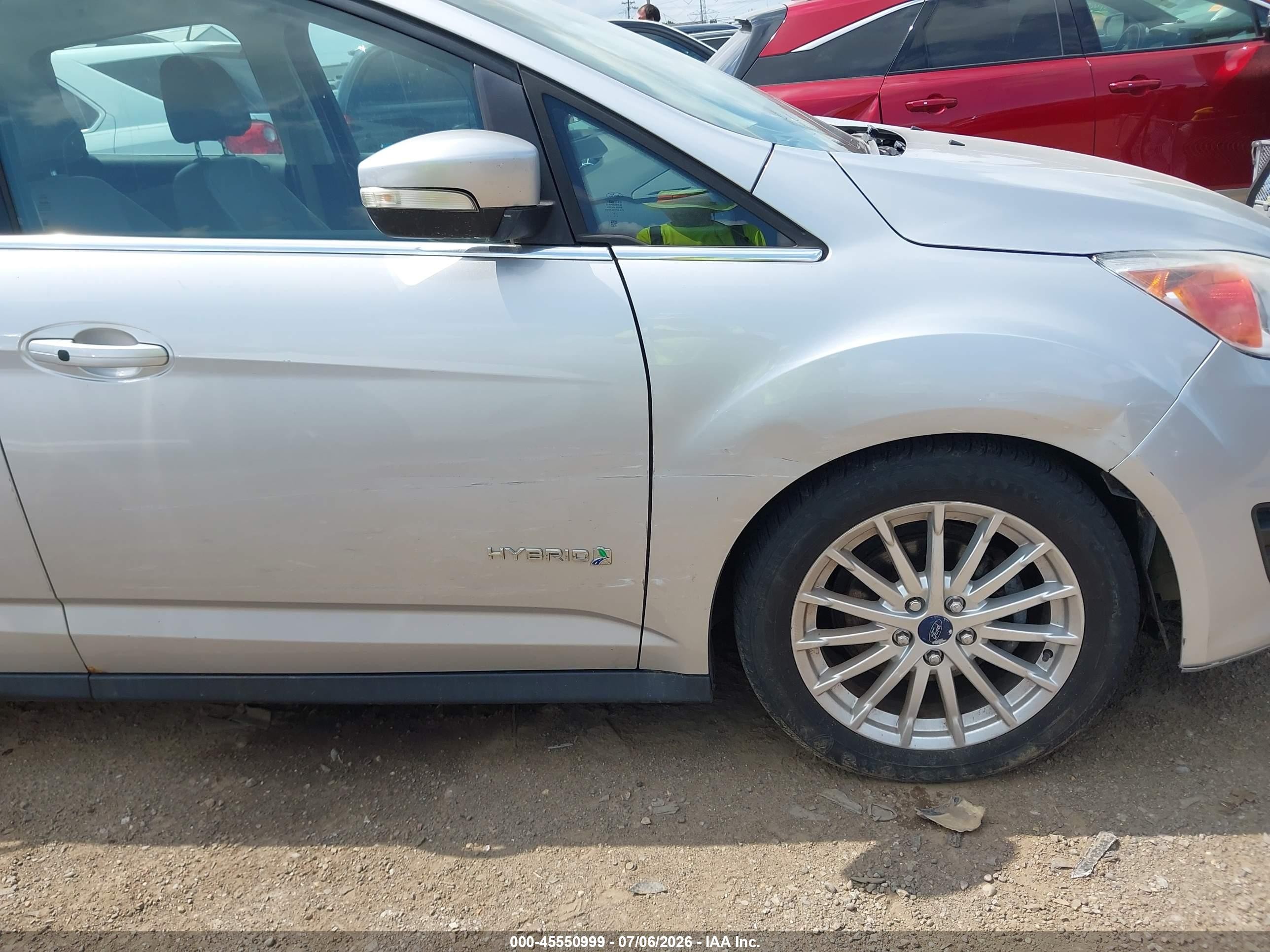 2013 Ford C-max Hybrid Sel Серебряный vin: 1FADP5BU2DL535805