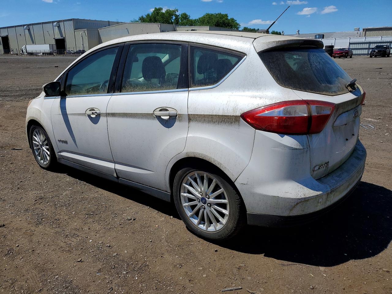 2013 Ford C-max Sel White vin: 1FADP5BU2DL546321