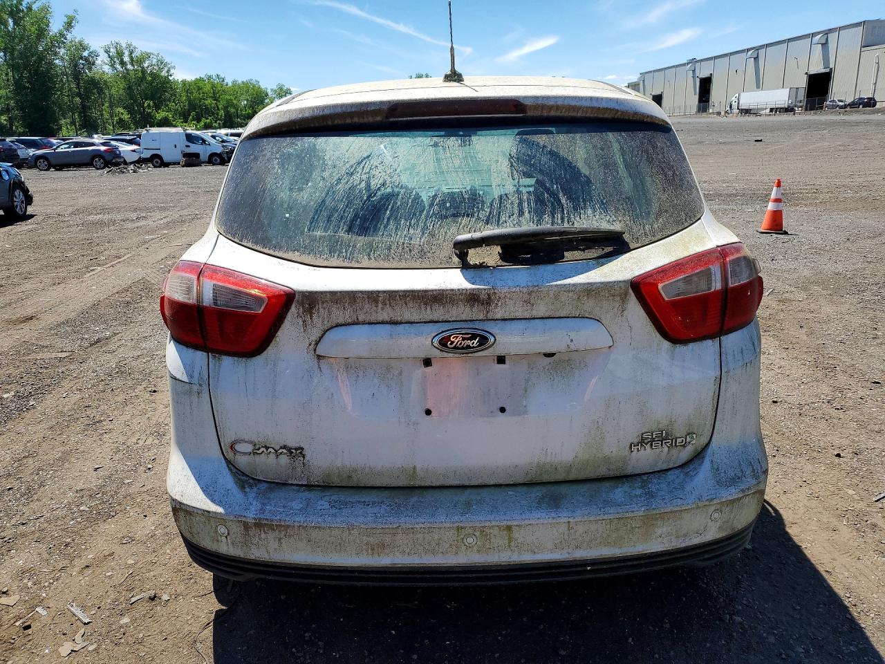 2013 Ford C-max Sel White vin: 1FADP5BU2DL546321