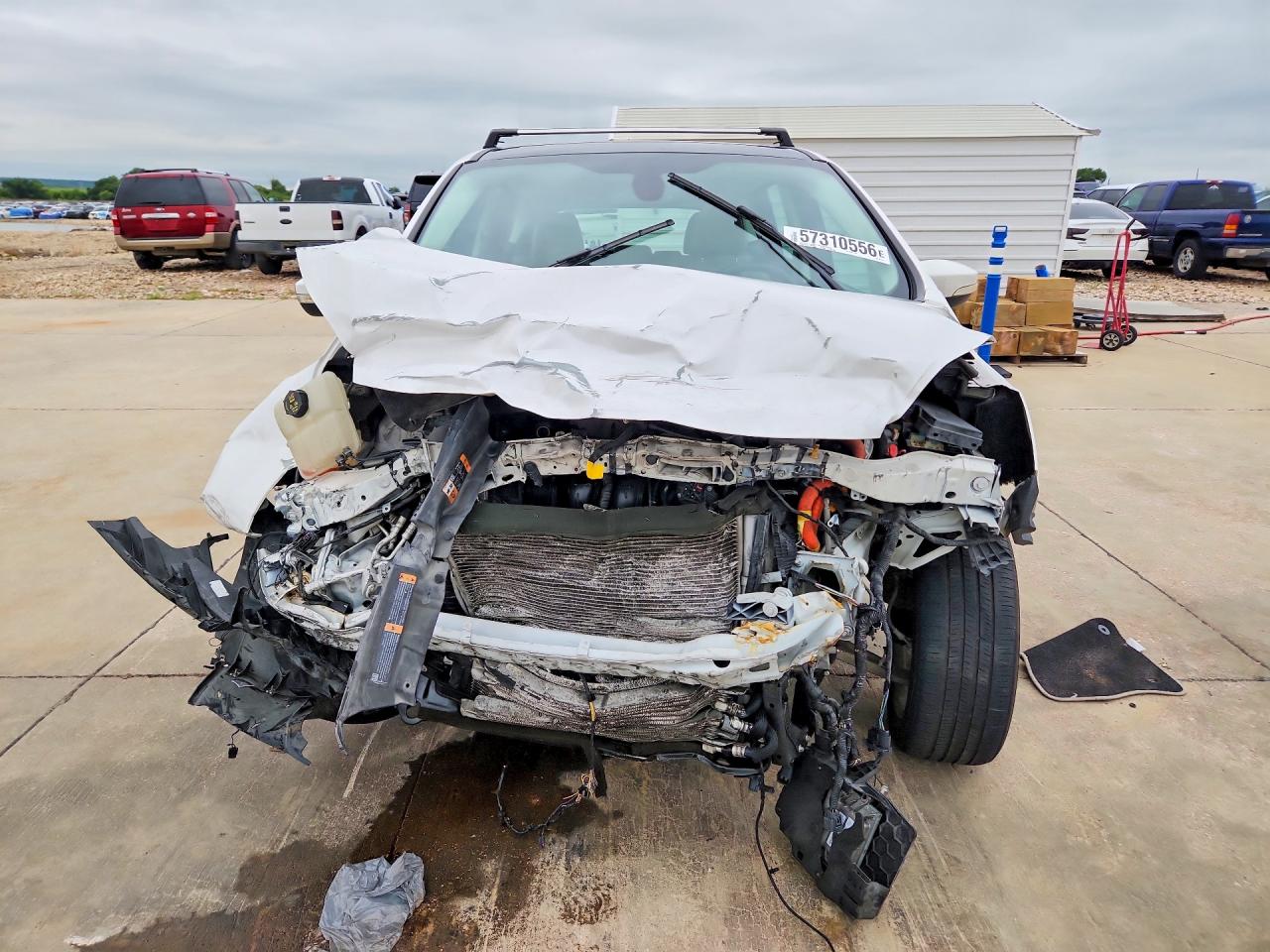 2013 Ford C-max Sel White vin: 1FADP5BU2DL547789