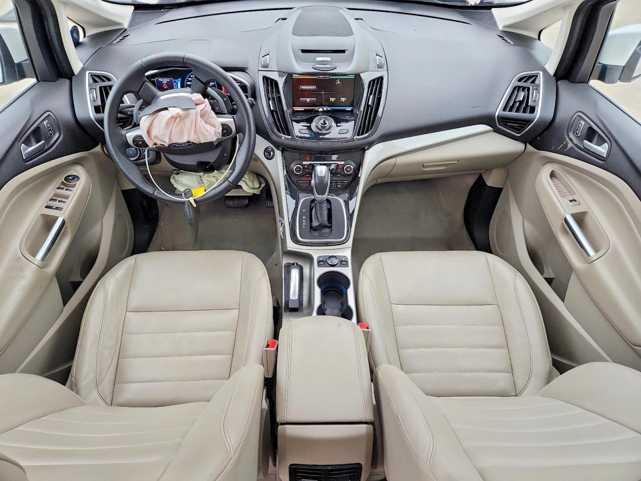 2013 Ford C-max Sel White vin: 1FADP5BU2DL547789