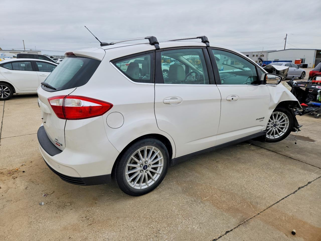 2013 Ford C-max Sel White vin: 1FADP5BU2DL547789