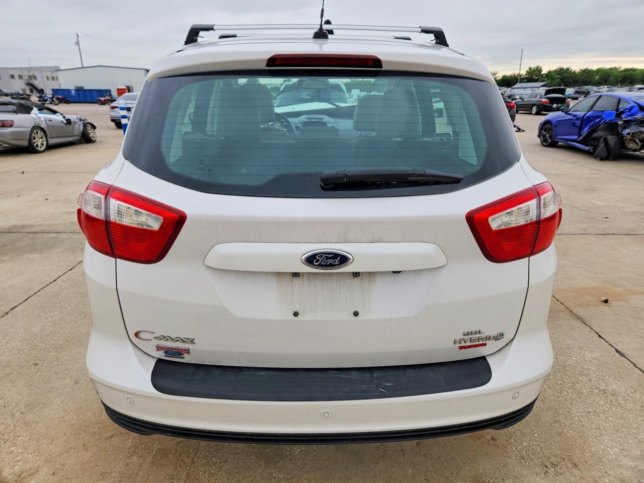 2013 Ford C-max Sel White vin: 1FADP5BU2DL547789