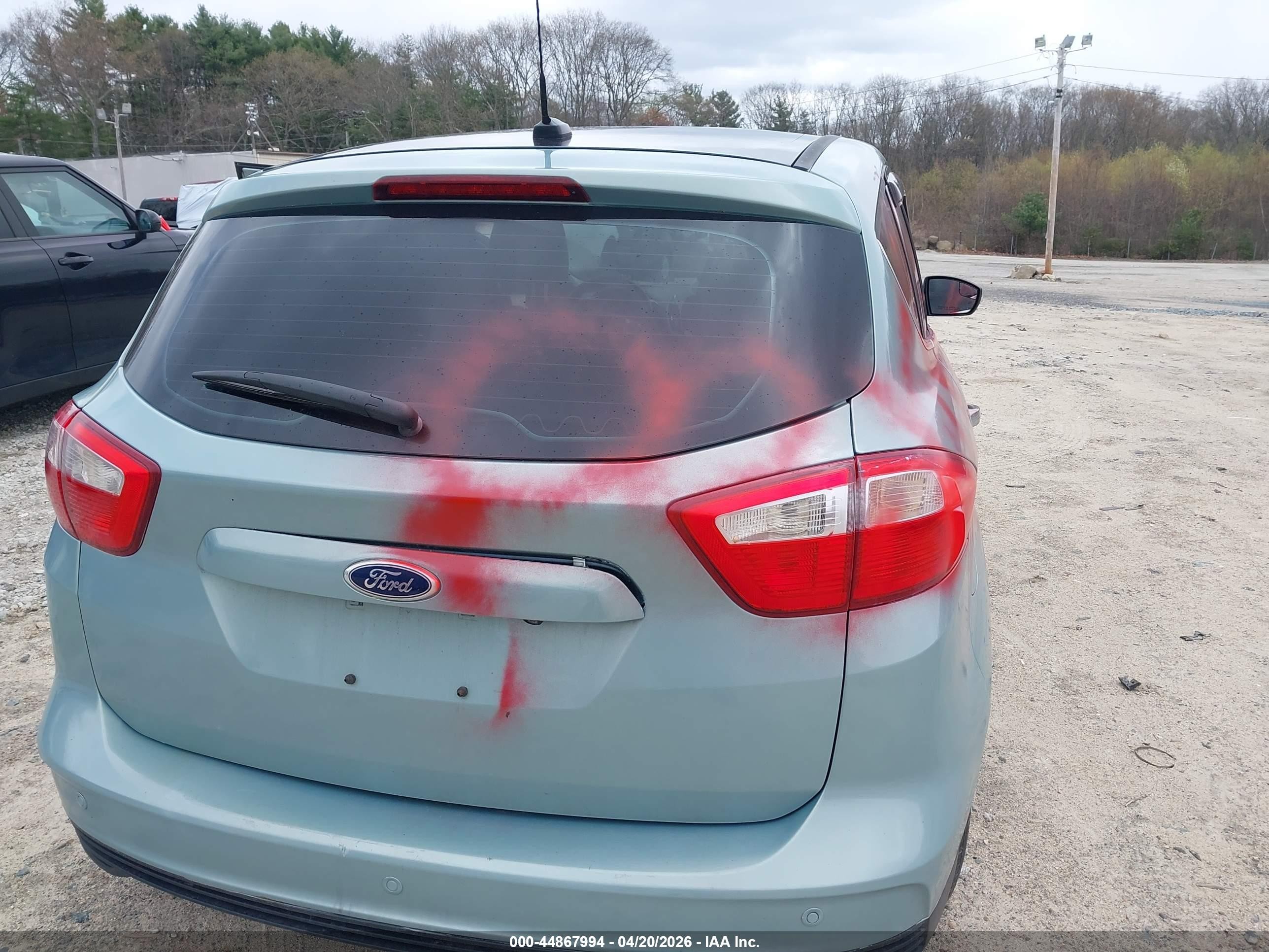 2013 Ford C-max Hybrid Sel Light Blue vin: 1FADP5BU2DL552121