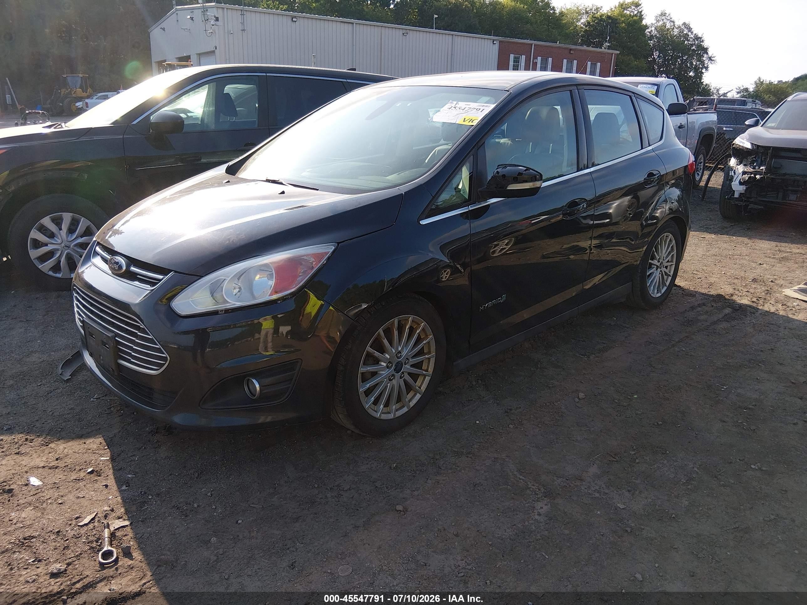 2014 Ford C-max Hybrid Sel Black vin: 1FADP5BU2EL505317