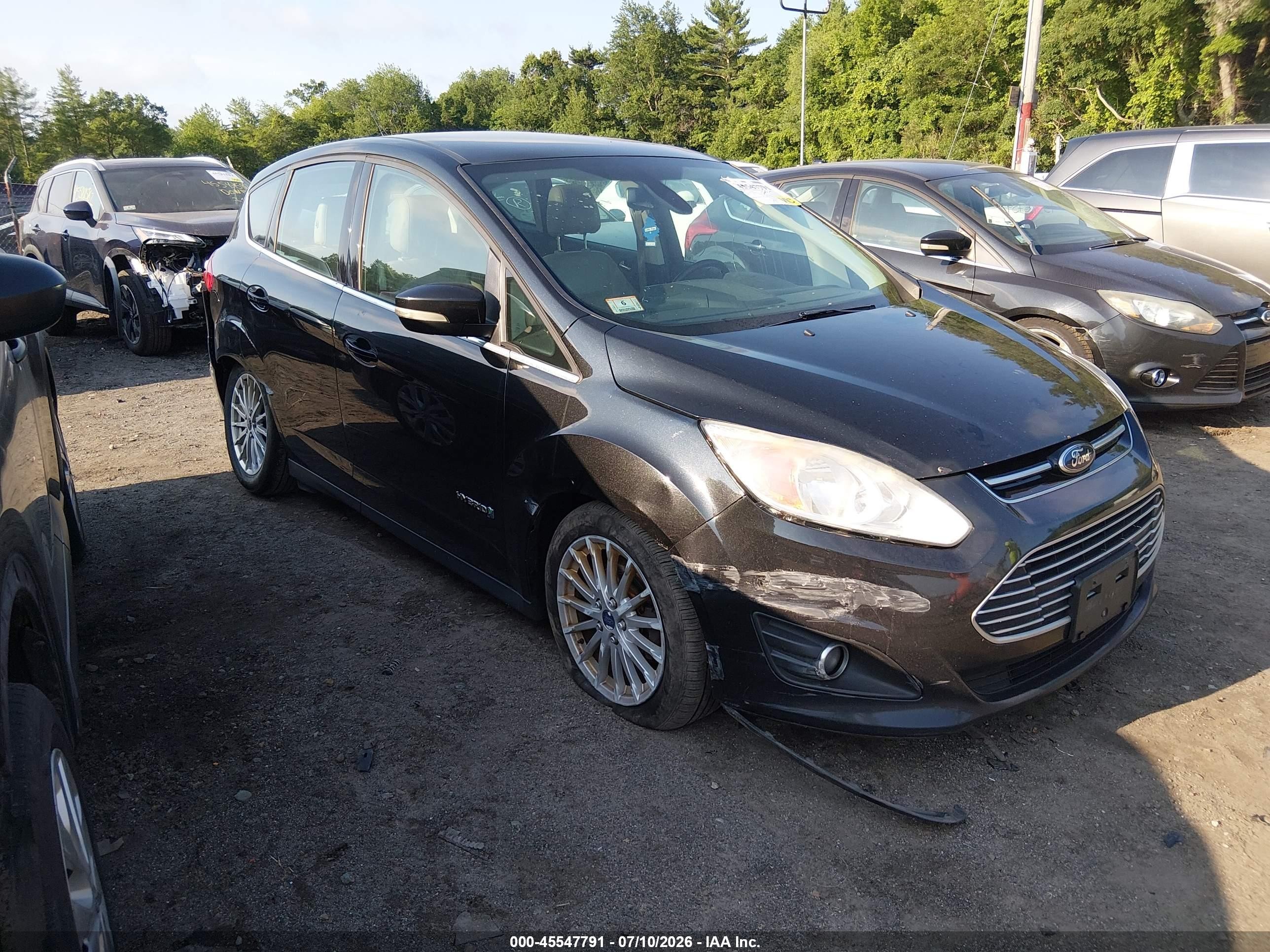 2014 Ford C-max Hybrid Sel Black vin: 1FADP5BU2EL505317