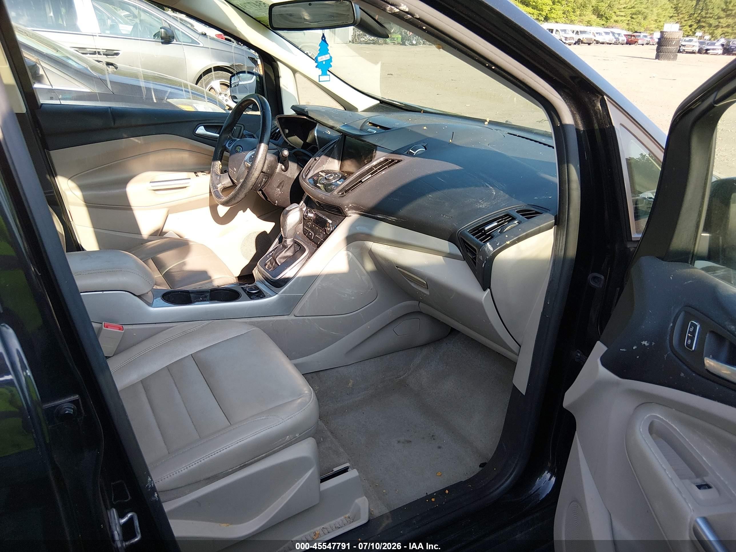 2014 Ford C-max Hybrid Sel Black vin: 1FADP5BU2EL505317