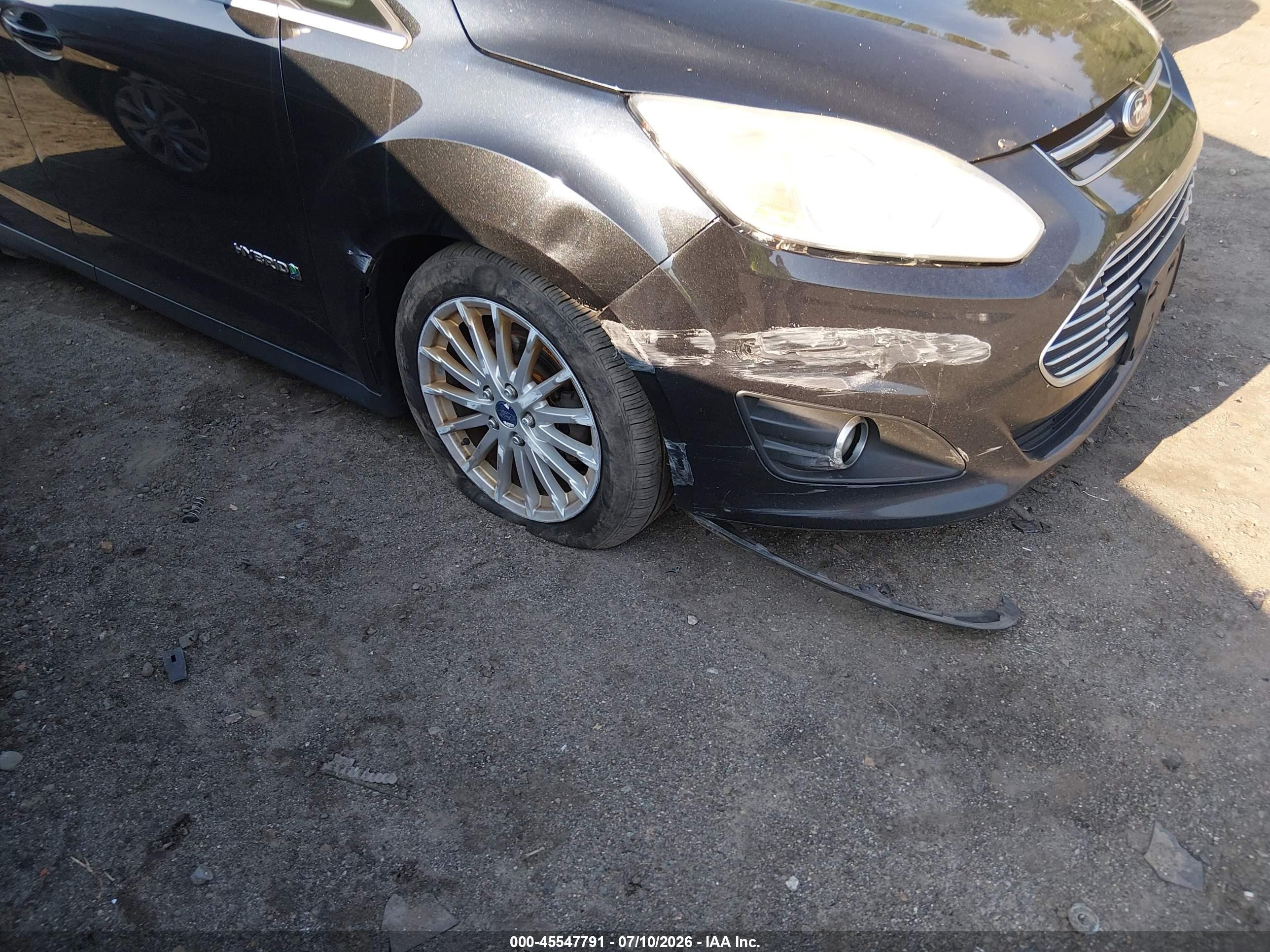 2014 Ford C-max Hybrid Sel Black vin: 1FADP5BU2EL505317