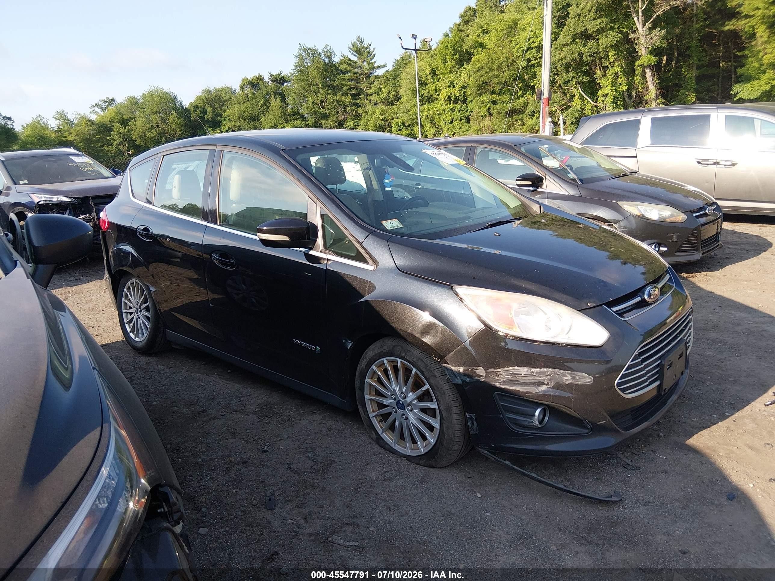 2014 Ford C-max Hybrid Sel Black vin: 1FADP5BU2EL505317