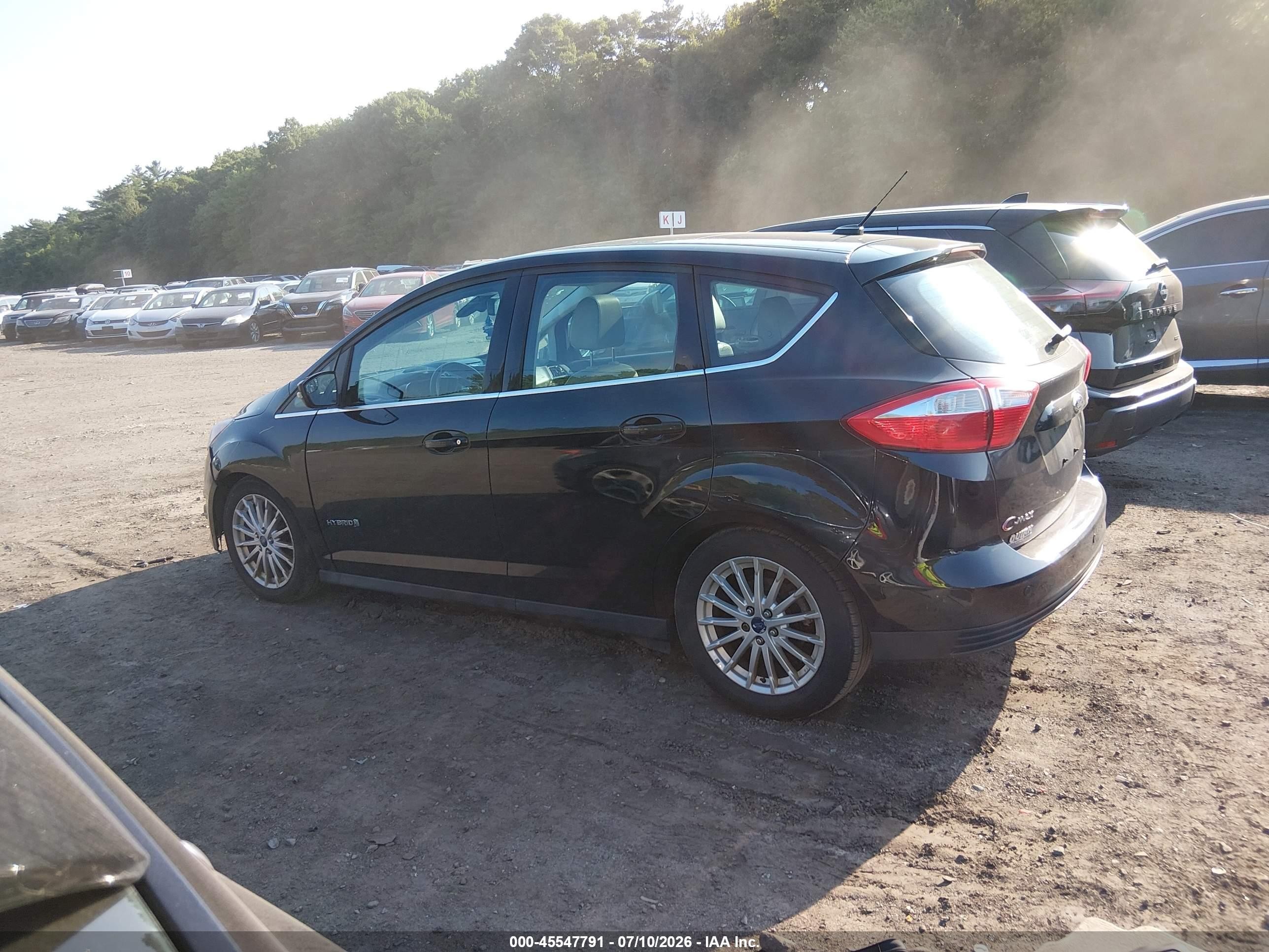 2014 Ford C-max Hybrid Sel Black vin: 1FADP5BU2EL505317