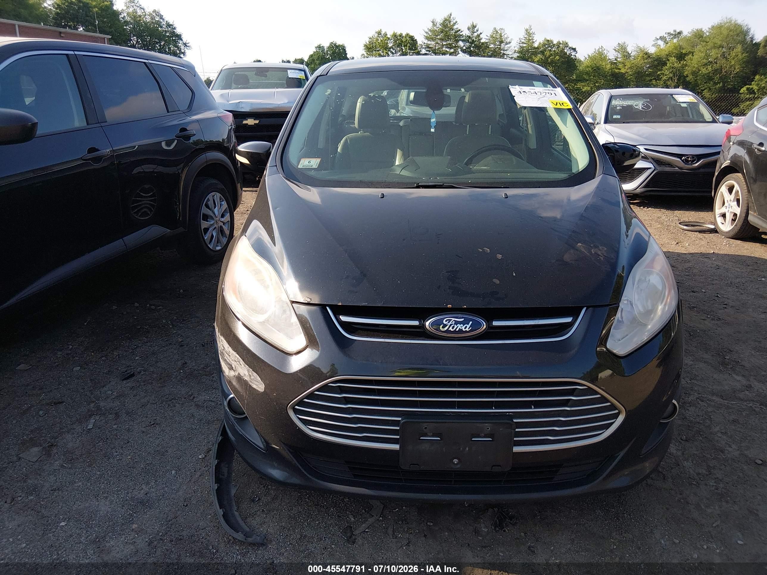 2014 Ford C-max Hybrid Sel Black vin: 1FADP5BU2EL505317
