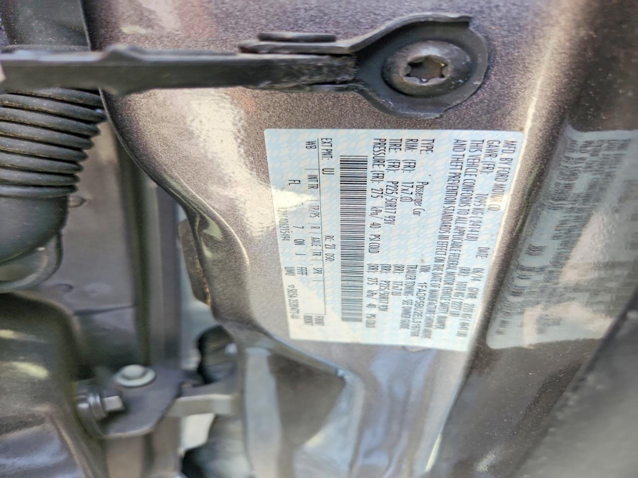 2014 Ford C-max Sel Charcoal vin: 1FADP5BU2EL516768