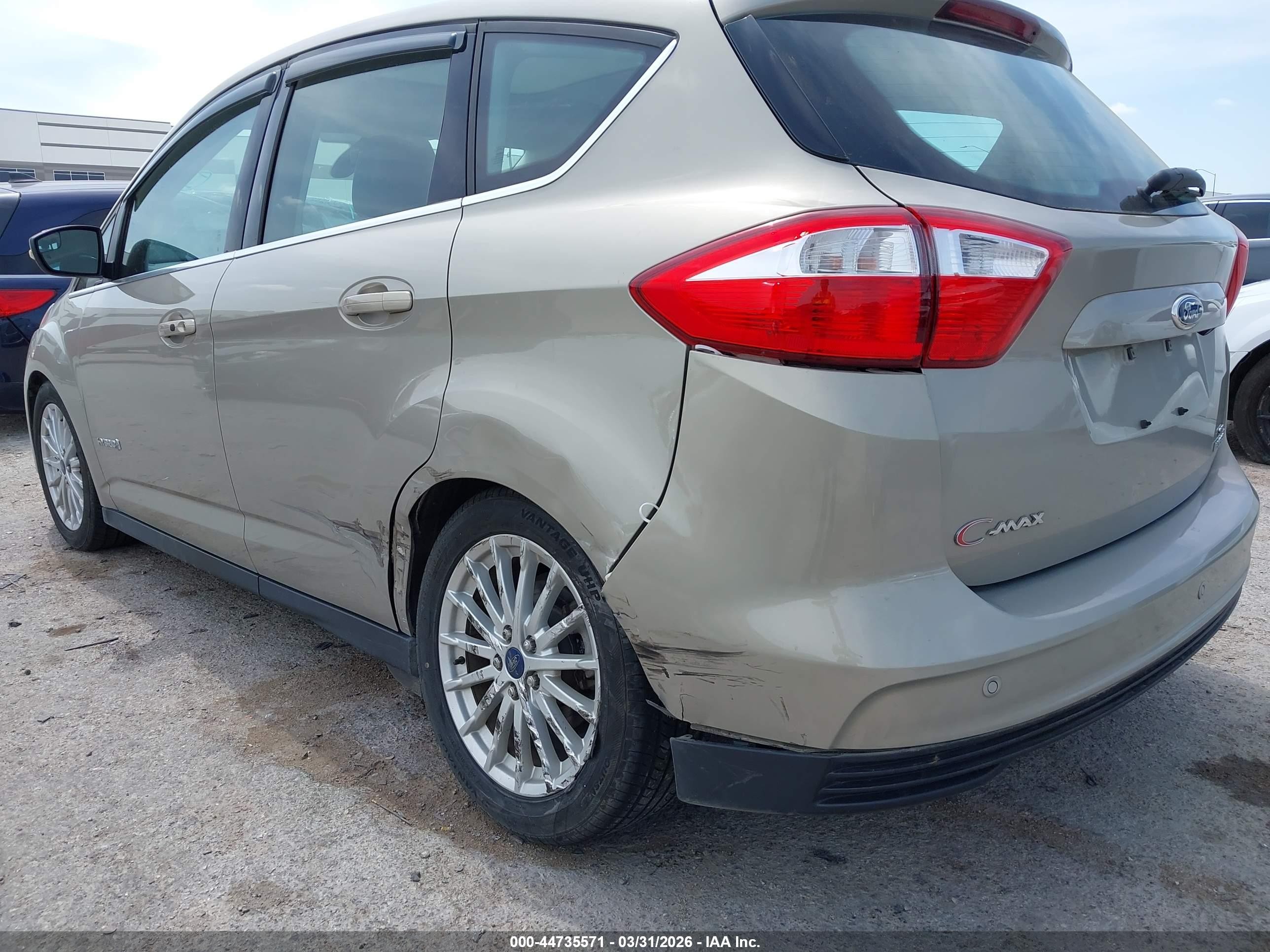 2015 Ford C-max Hybrid Sel Beige vin: 1FADP5BU2FL106019
