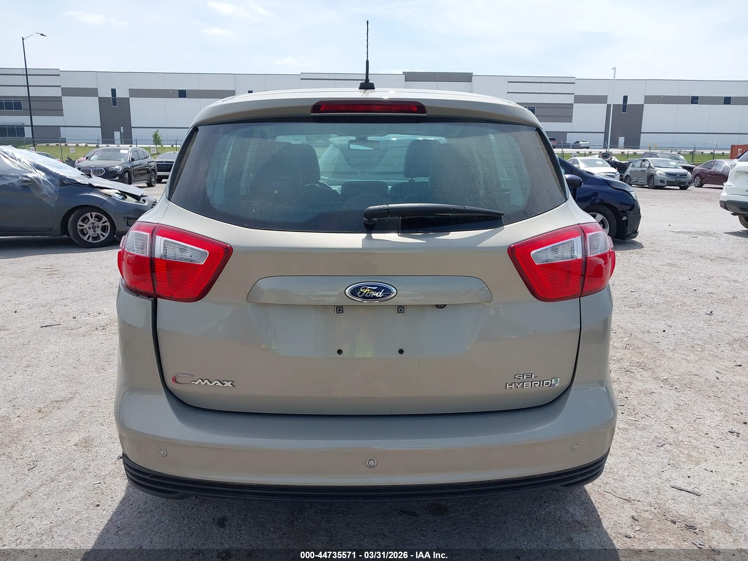 2015 Ford C-max Hybrid Sel Beige vin: 1FADP5BU2FL106019