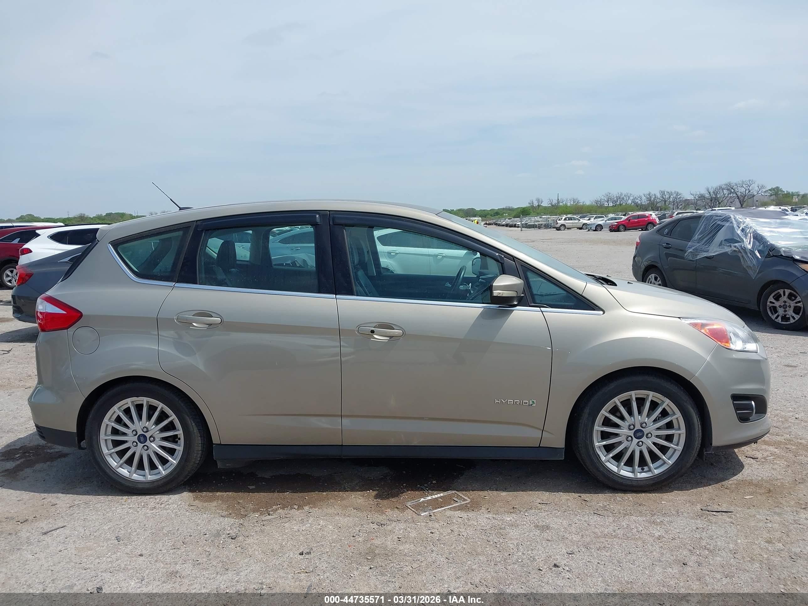 2015 Ford C-max Hybrid Sel Beige vin: 1FADP5BU2FL106019