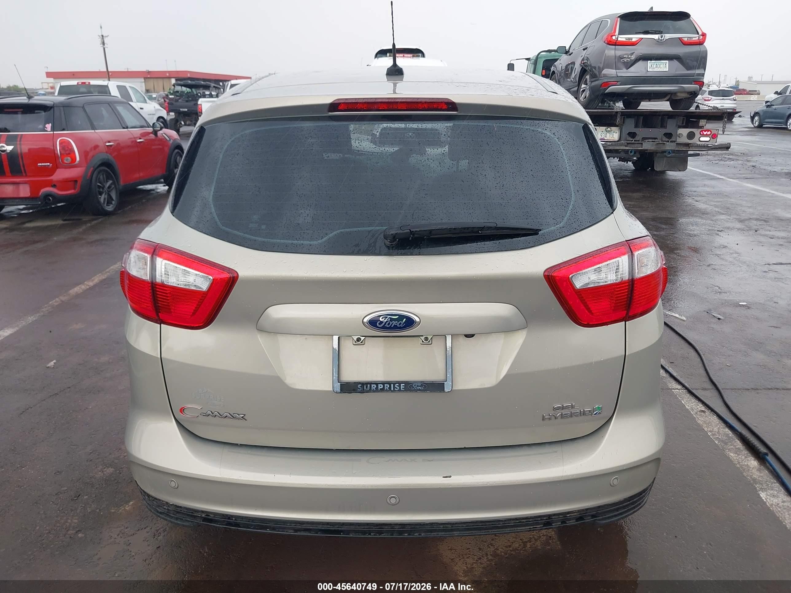 2015 Ford C-max Hybrid Sel Gold vin: 1FADP5BU2FL124939