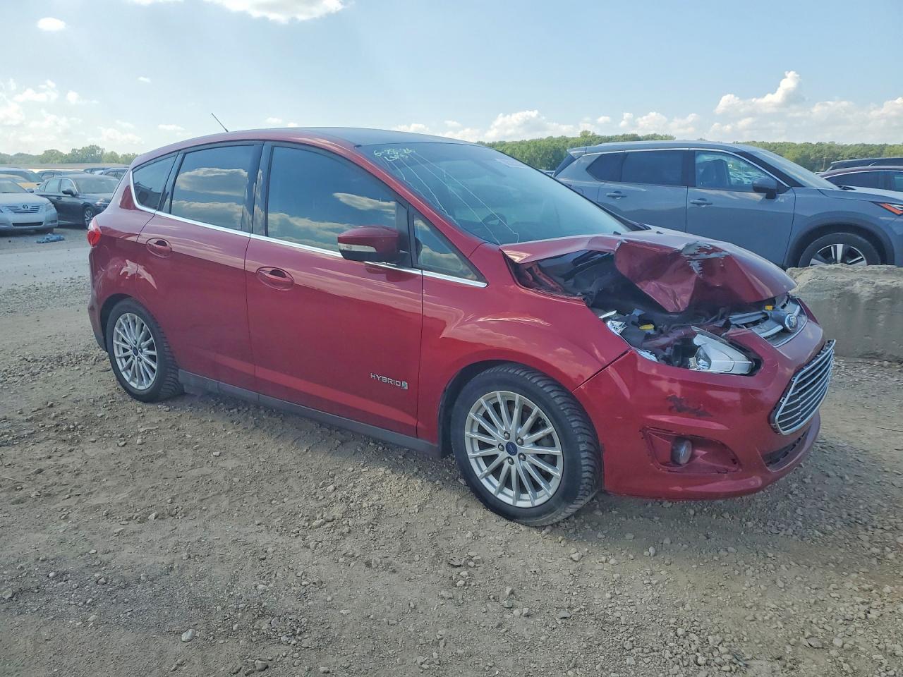 2015 Ford C-max Sel Red vin: 1FADP5BU2FL125198