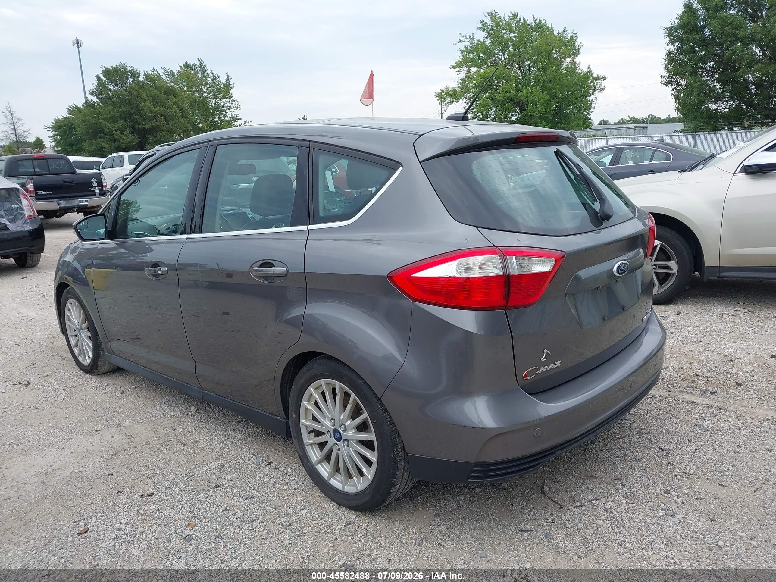 2013 Ford C-max Hybrid Sel Gray vin: 1FADP5BU3DL500125
