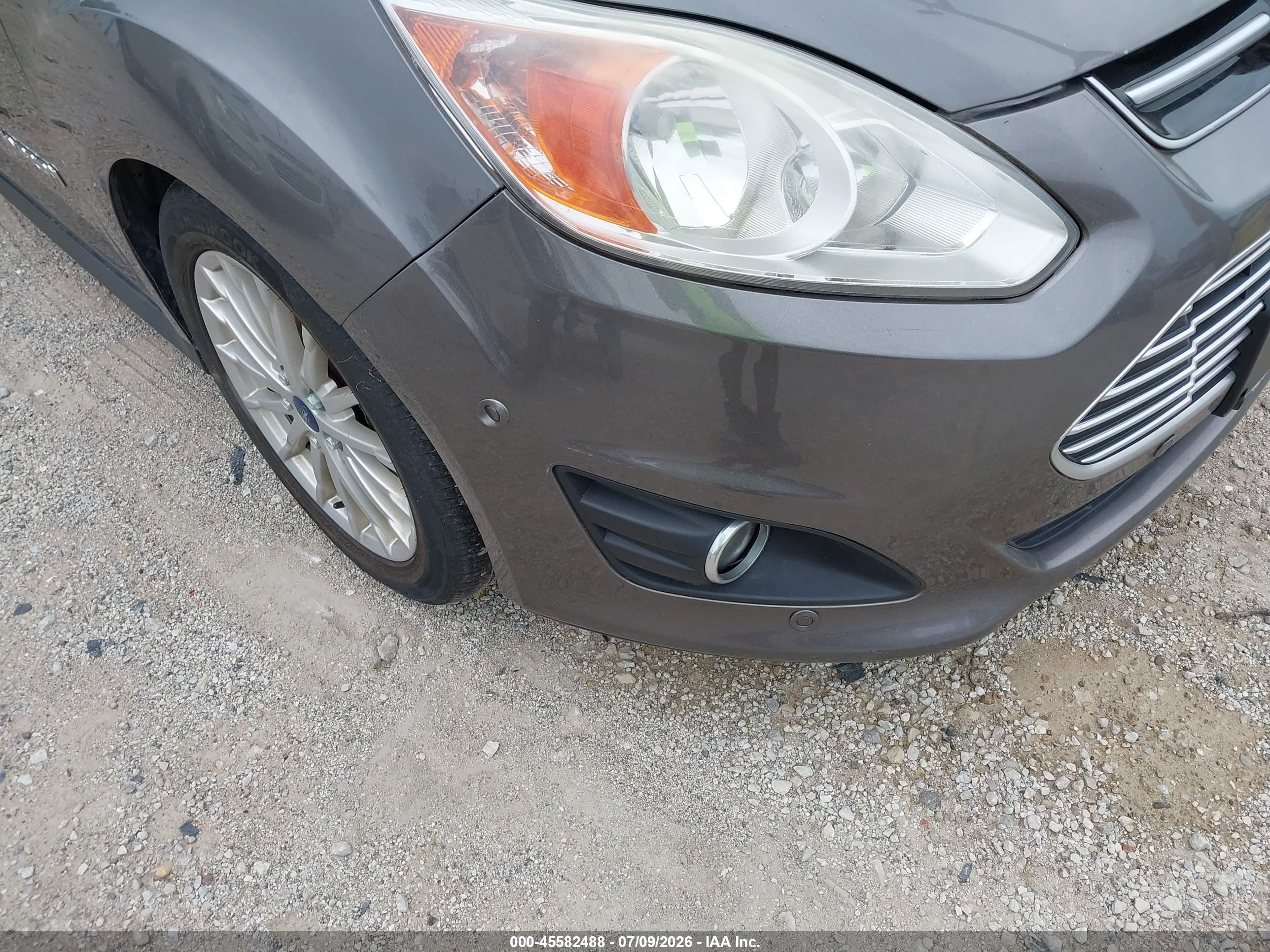 2013 Ford C-max Hybrid Sel Gray vin: 1FADP5BU3DL500125