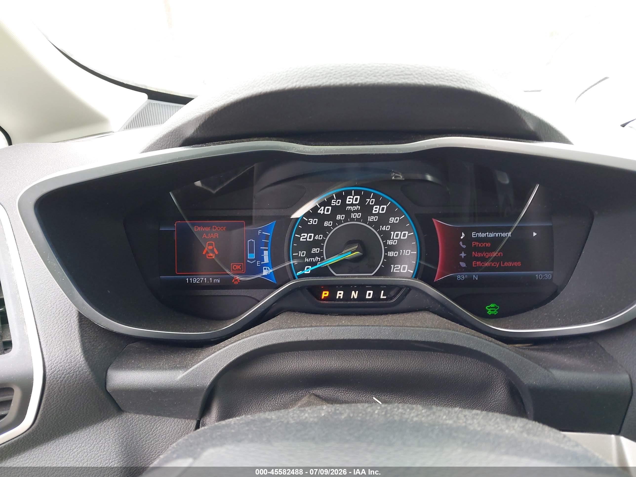2013 Ford C-max Hybrid Sel Gray vin: 1FADP5BU3DL500125