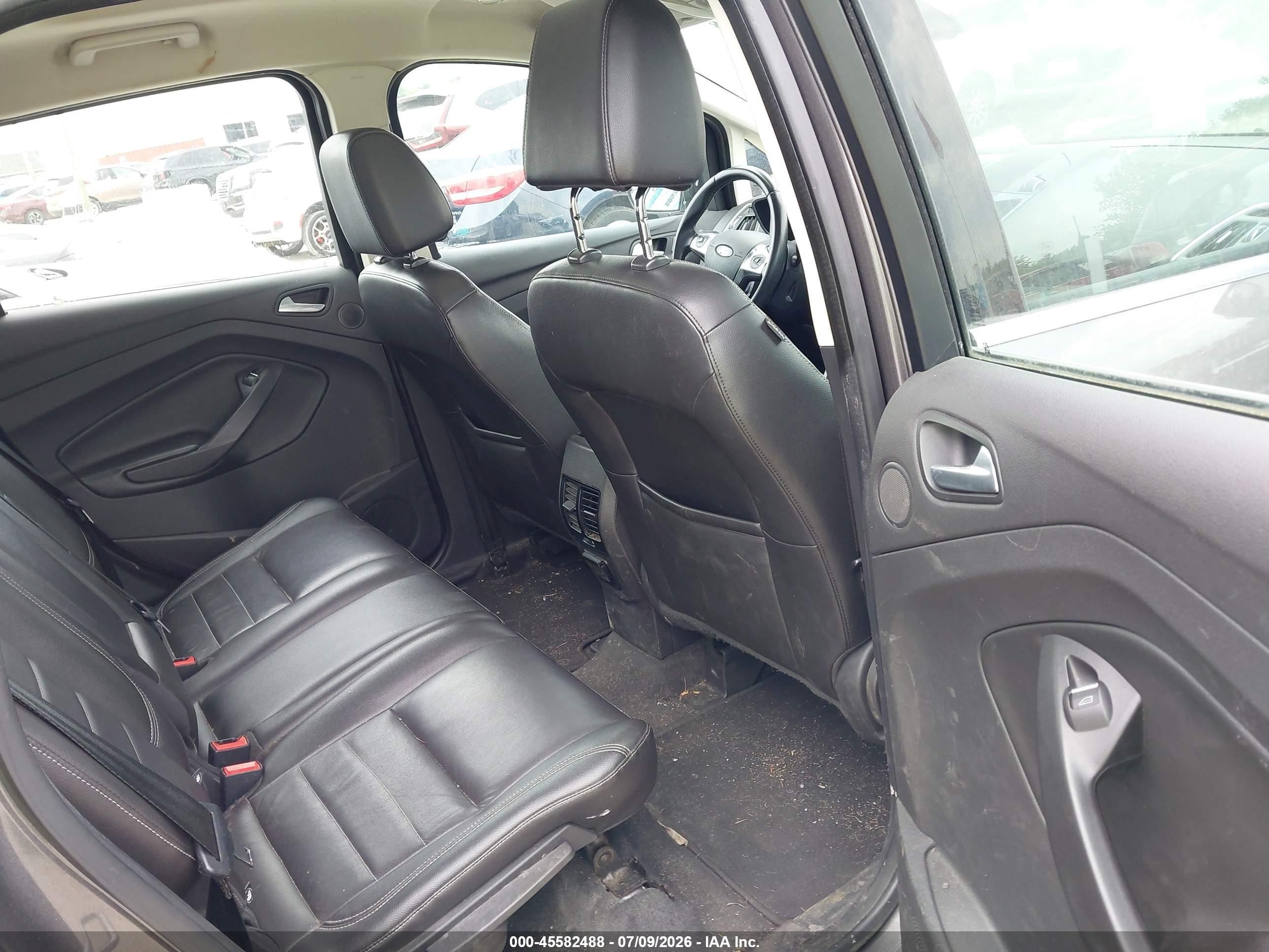 2013 Ford C-max Hybrid Sel Gray vin: 1FADP5BU3DL500125