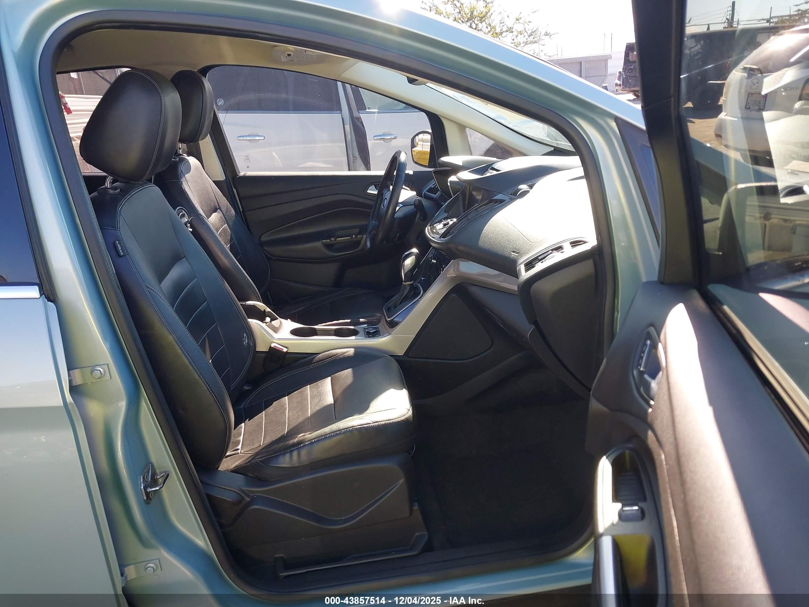 2013 Ford C-max Hybrid Sel Light Blue vin: 1FADP5BU3DL519869