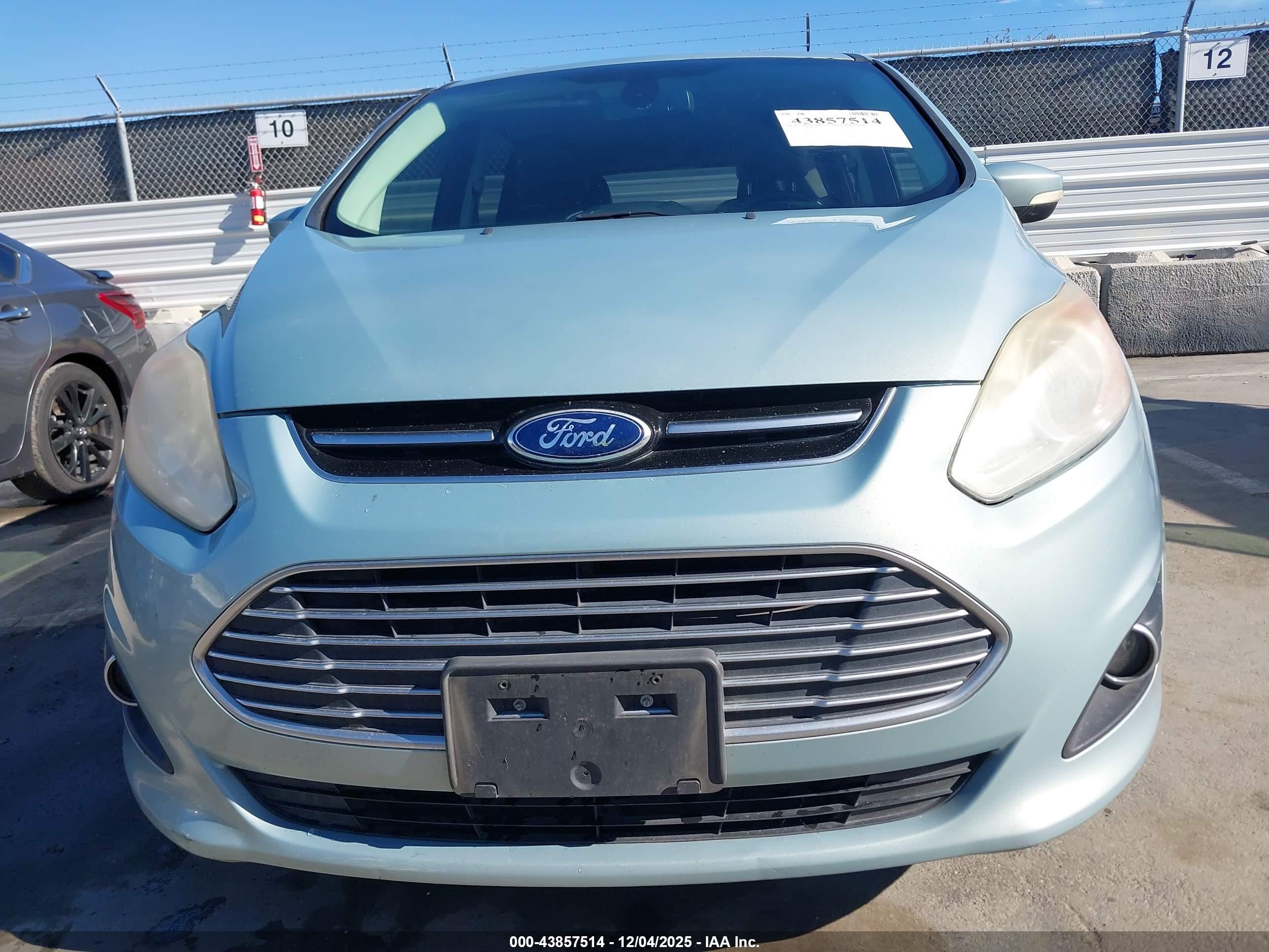 2013 Ford C-max Hybrid Sel Light Blue vin: 1FADP5BU3DL519869