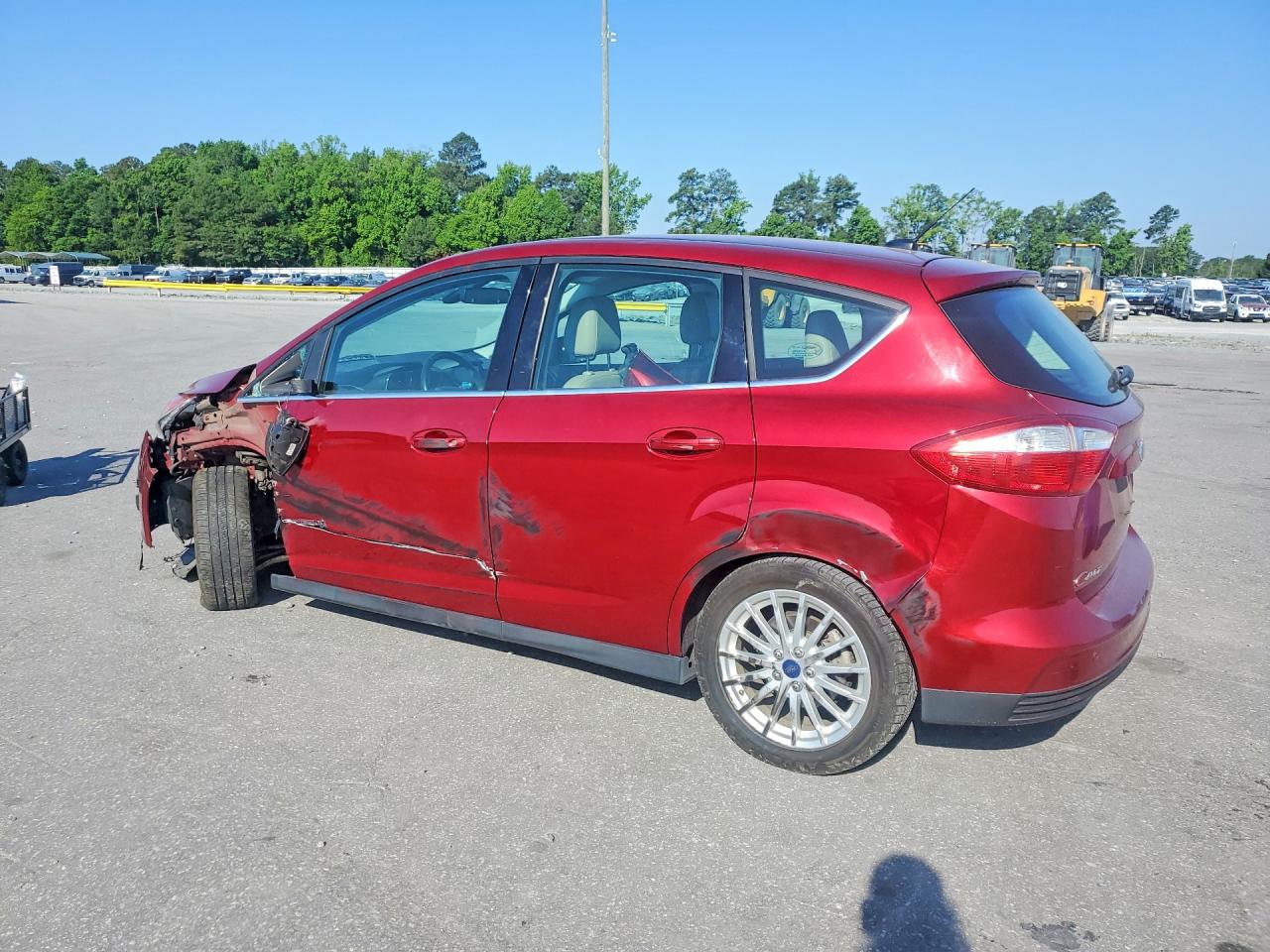 2013 Ford C-max Sel Red vin: 1FADP5BU3DL531584