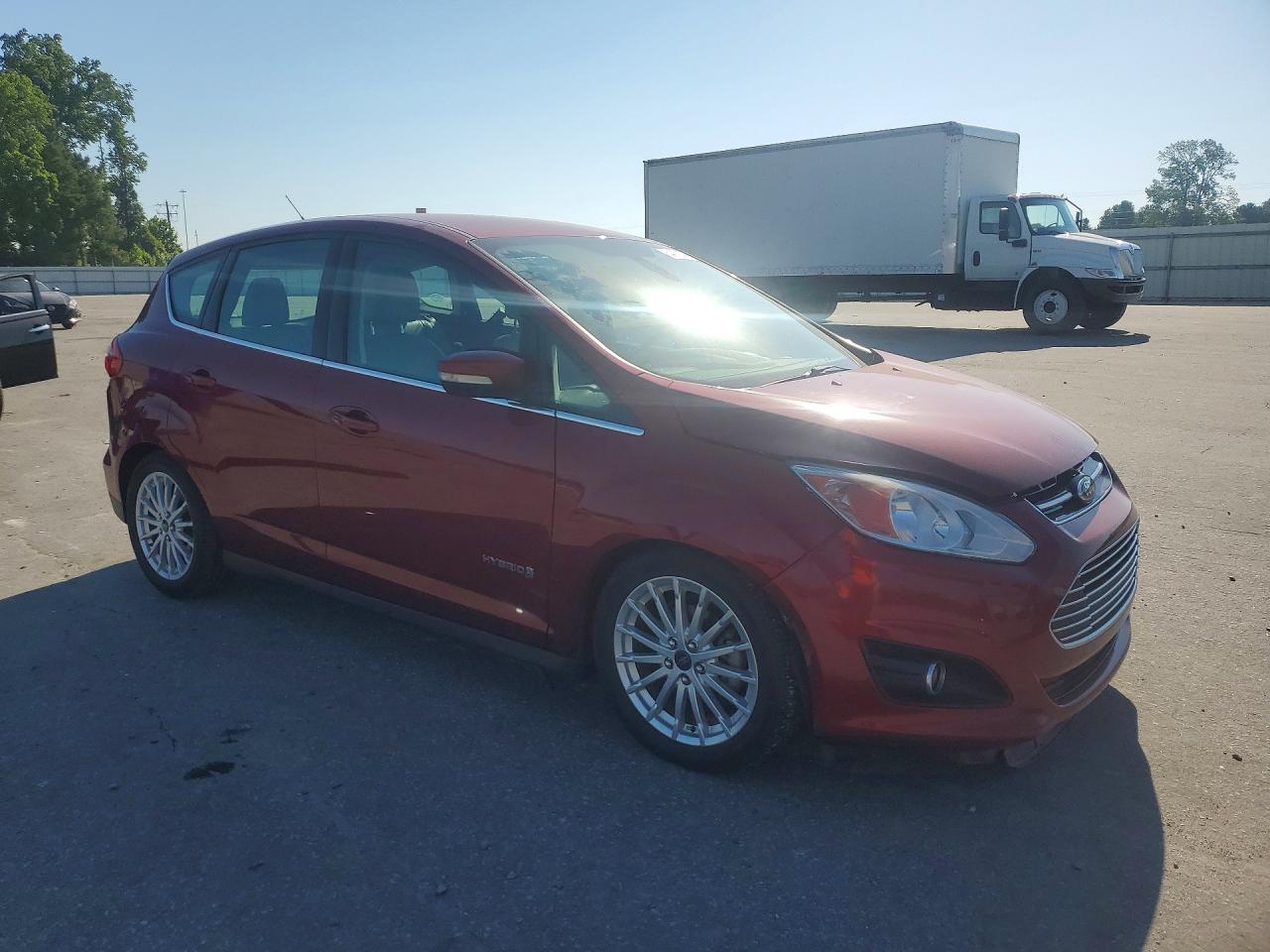2013 Ford C-max Sel Red vin: 1FADP5BU3DL531584