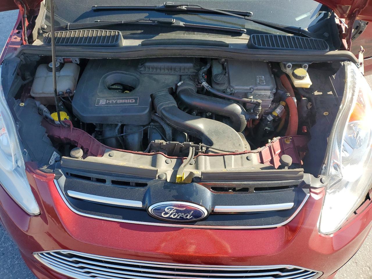 2013 Ford C-max Sel Red vin: 1FADP5BU3DL531584