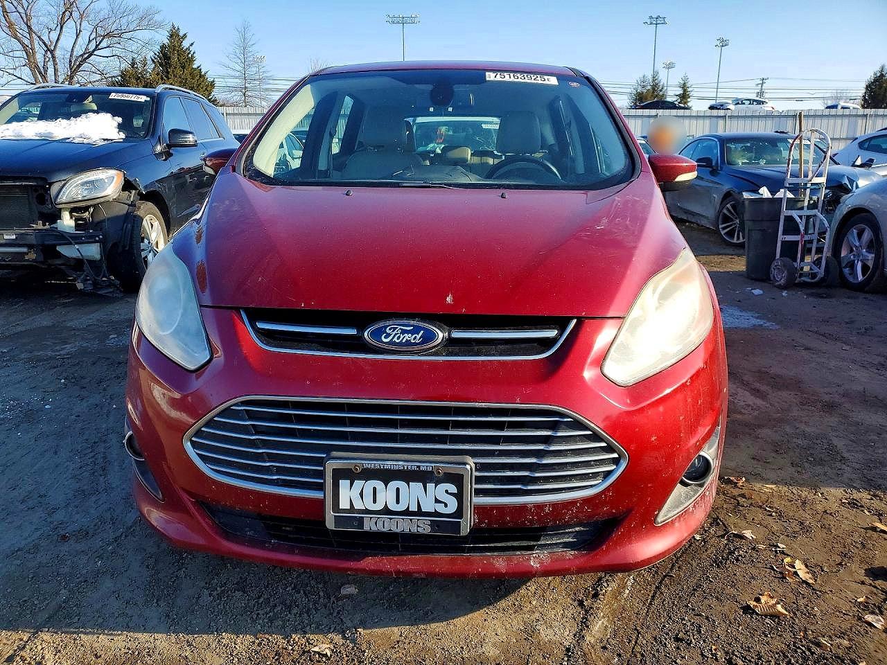 2013 Ford C-max Sel Red vin: 1FADP5BU3DL542603