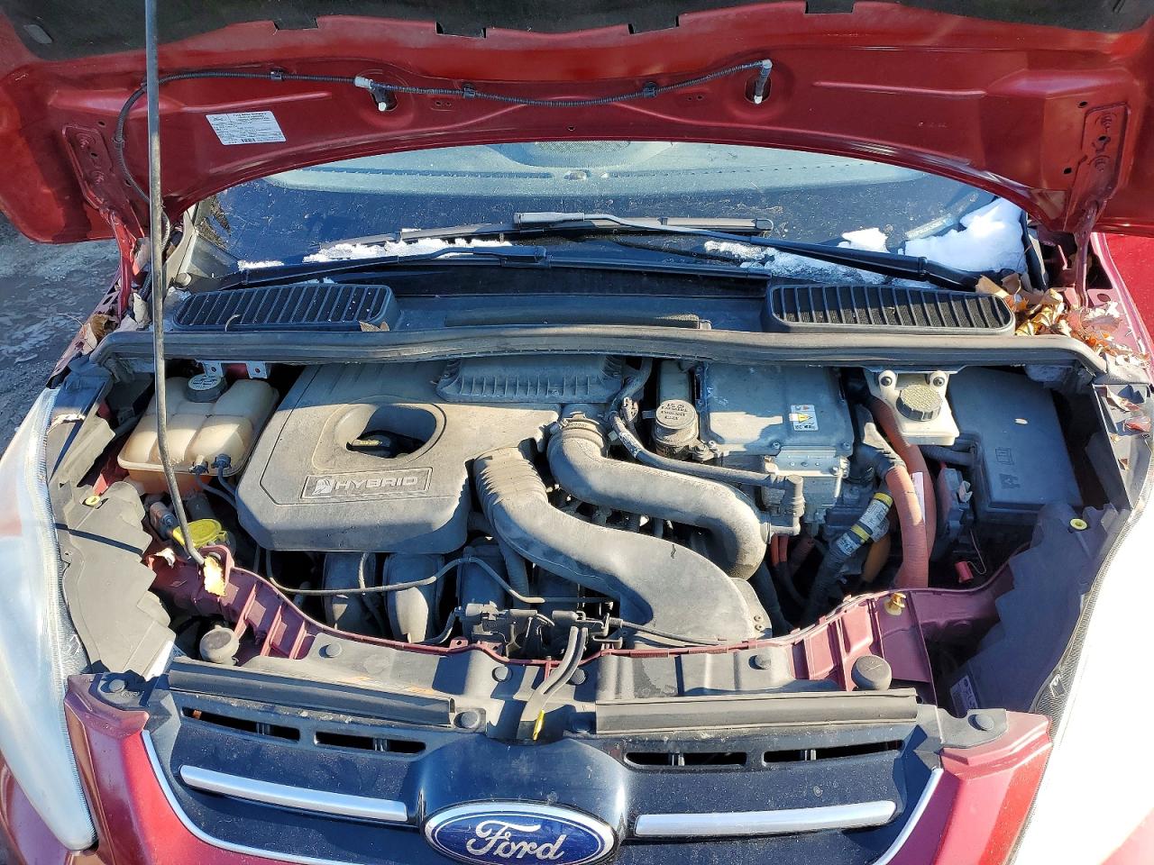 2013 Ford C-max Sel Red vin: 1FADP5BU3DL542603