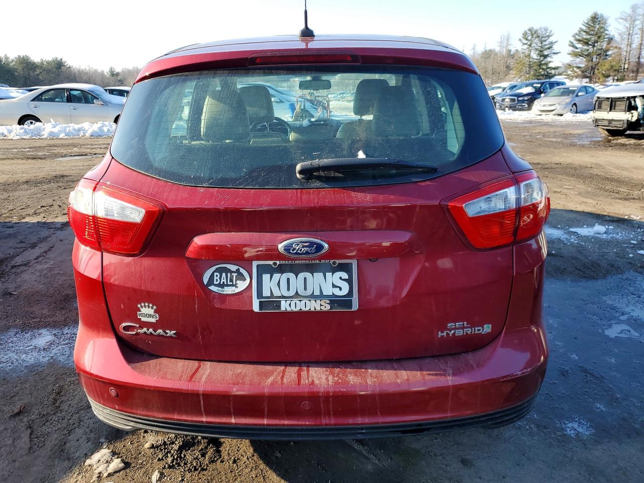 2013 Ford C-max Sel Red vin: 1FADP5BU3DL542603