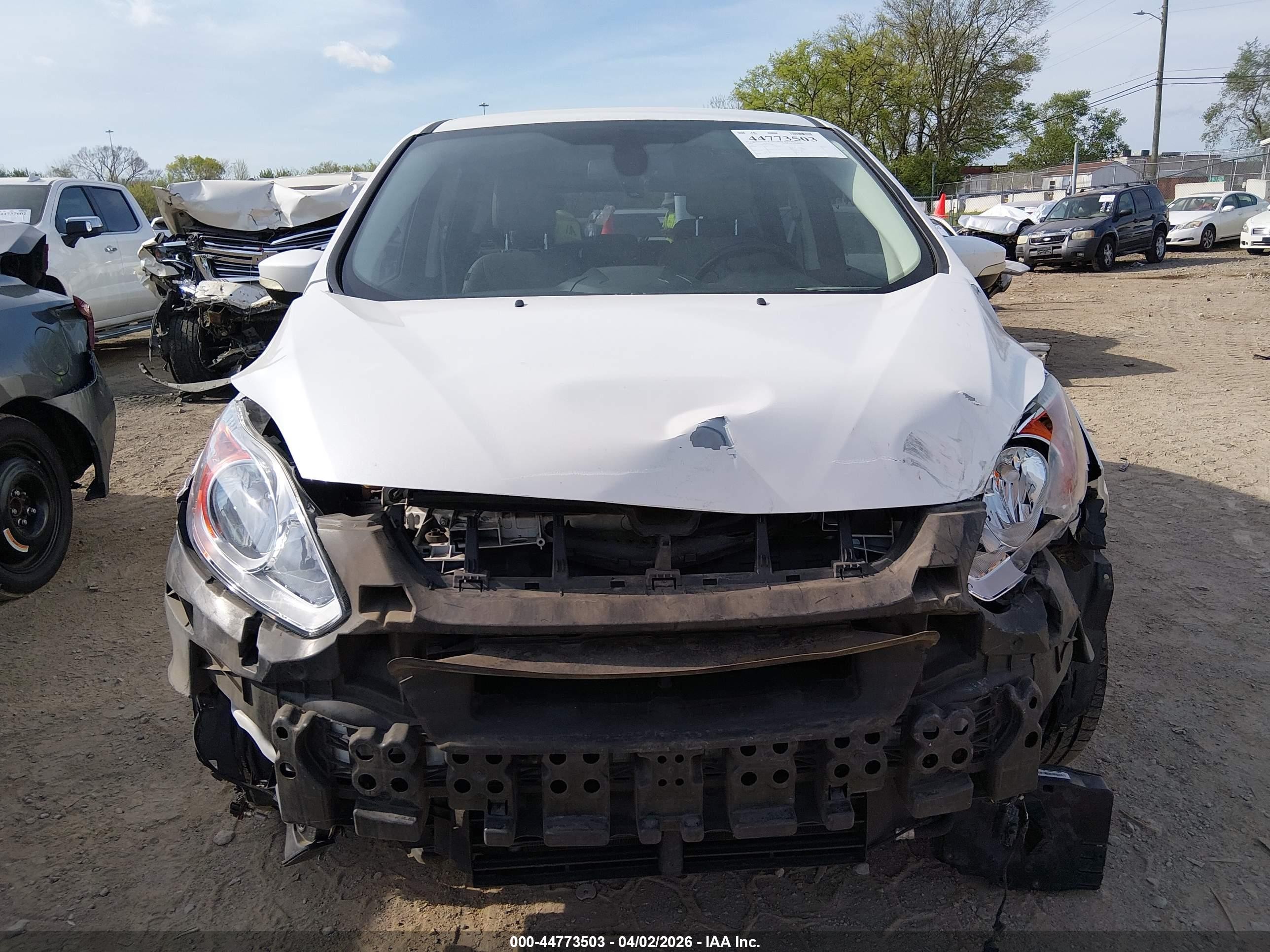 2013 Ford C-max Hybrid Sel White vin: 1FADP5BU3DL547932