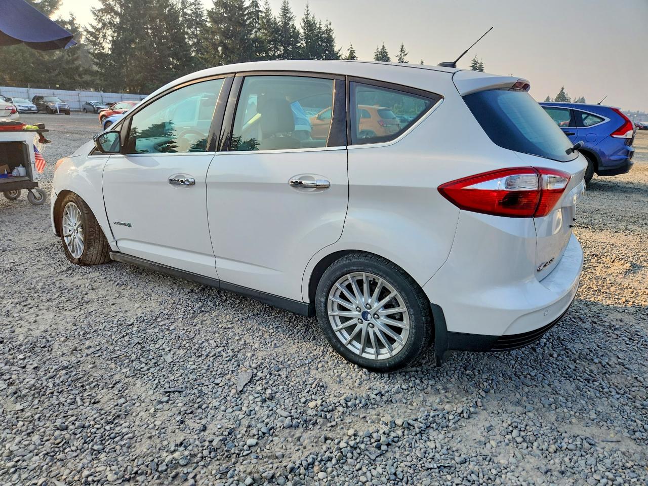 2013 Ford C-max Sel White vin: 1FADP5BU3DL551267
